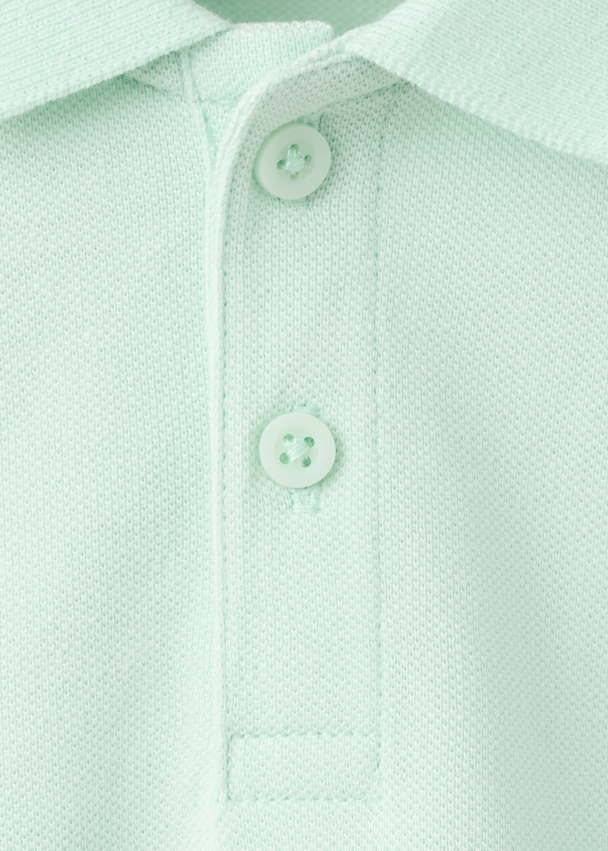 Short-sleeved cotton polo shirt - Details of the article 8