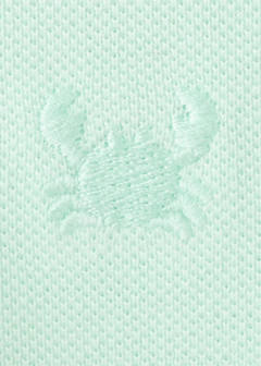 Short-sleeved cotton polo shirt — Mint Green 8