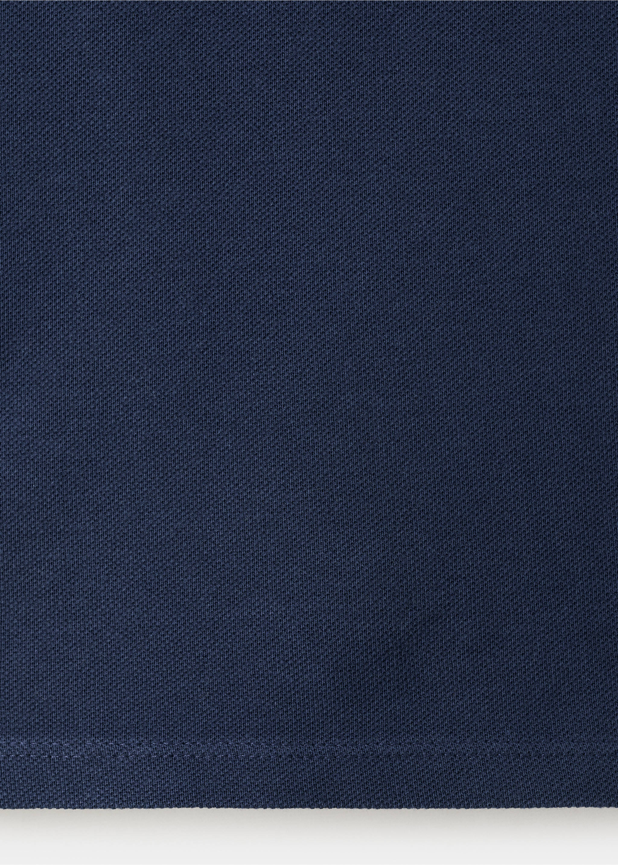 Short-sleeved cotton polo shirt - Details of the article 0, Navy. Ref: 27025144-00.