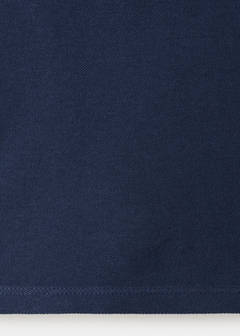 Short-sleeved cotton polo shirt — Navy 6