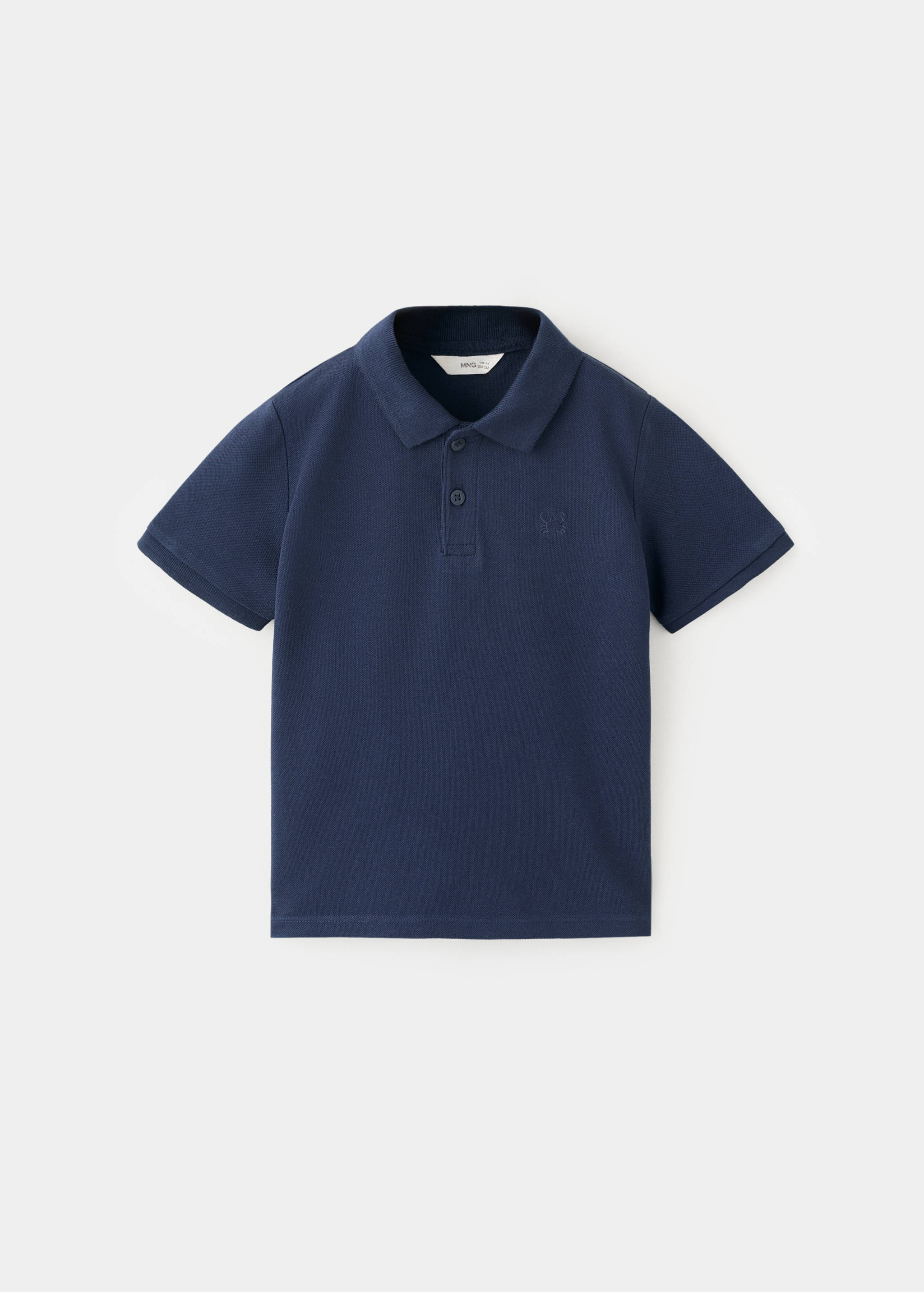 Short-sleeved cotton polo shirt - Article without model