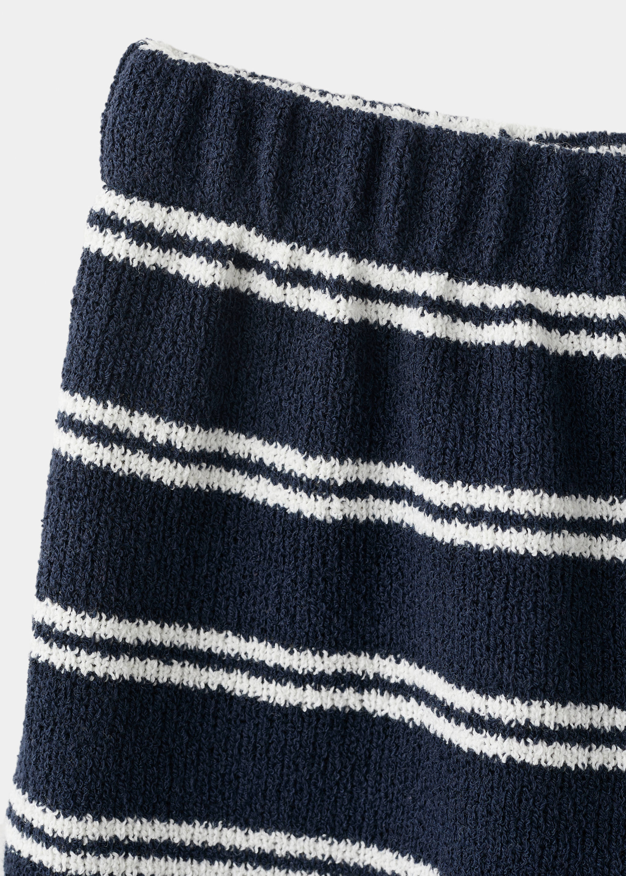 Striped knit trousers - Details of the article 0