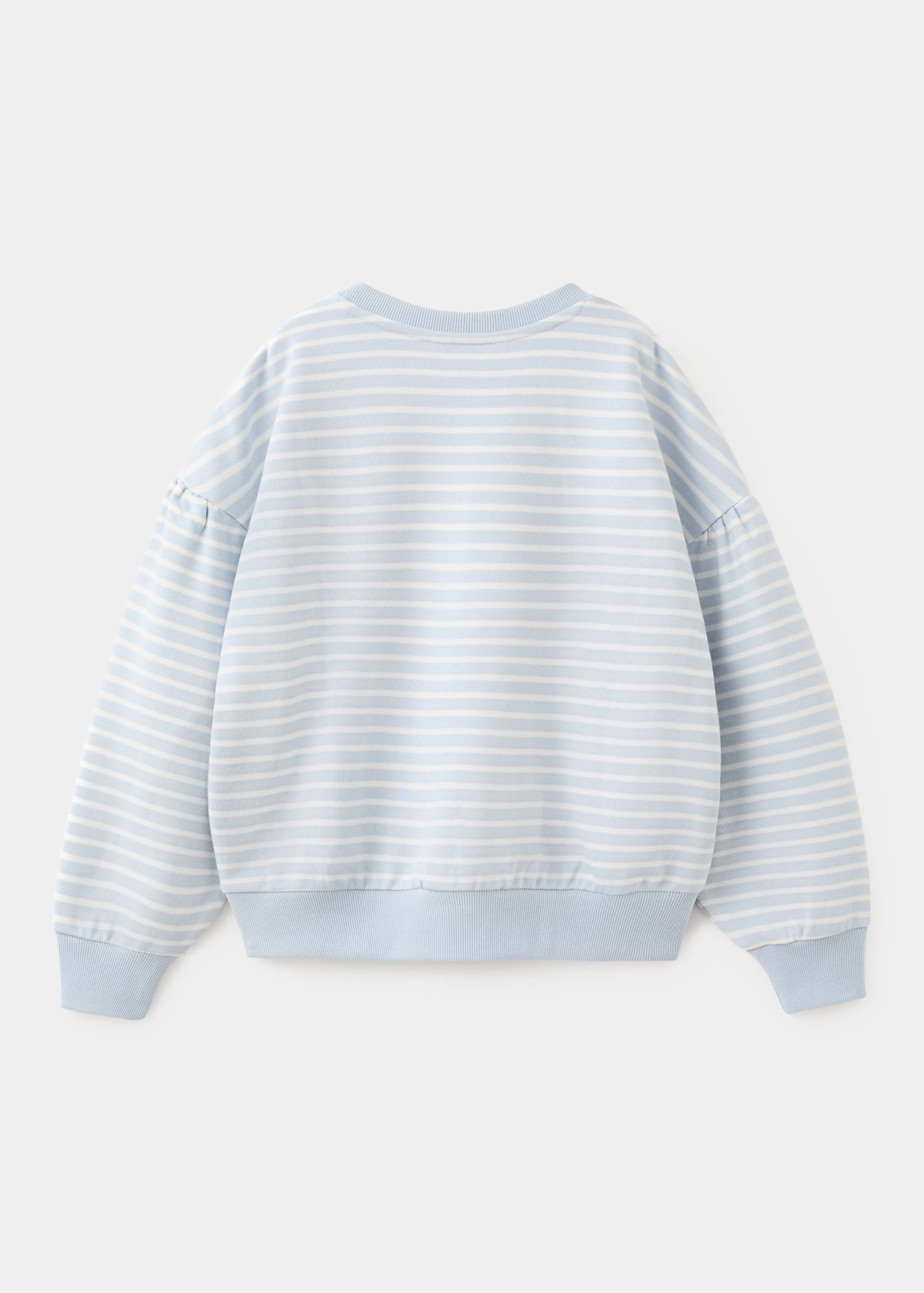 Sweat-shirt coton rayures - Verso de l’article