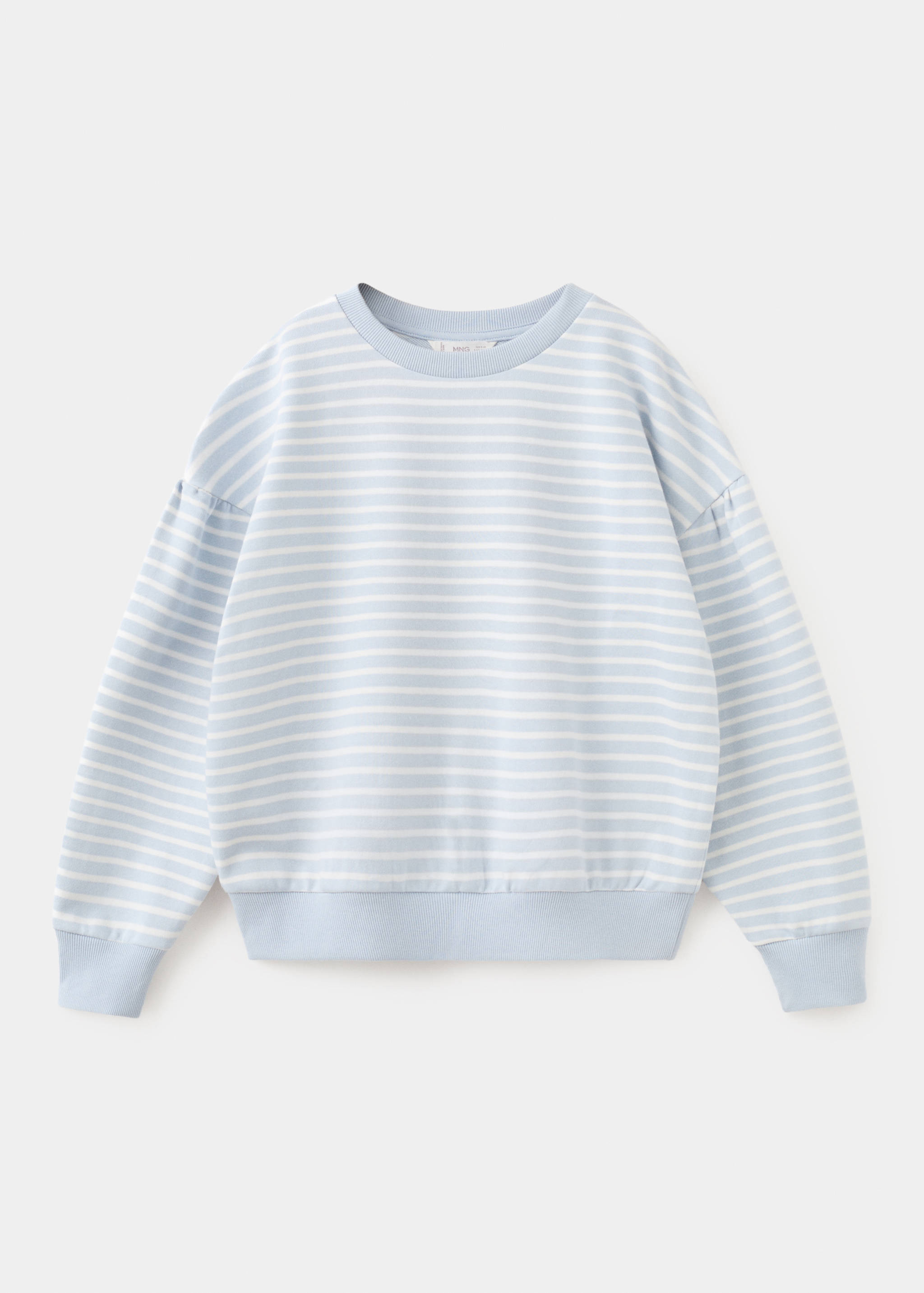 Striped cotton-blend sweatshirt - Article without model