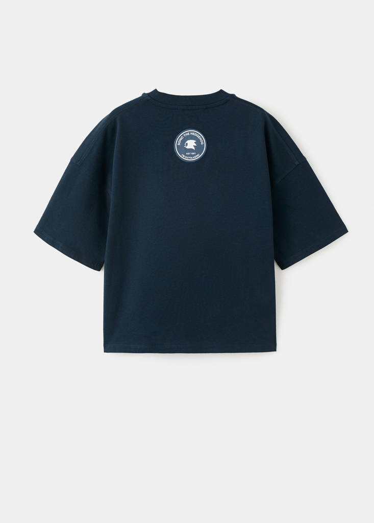 Sonic cotton t-shirt — Navy
