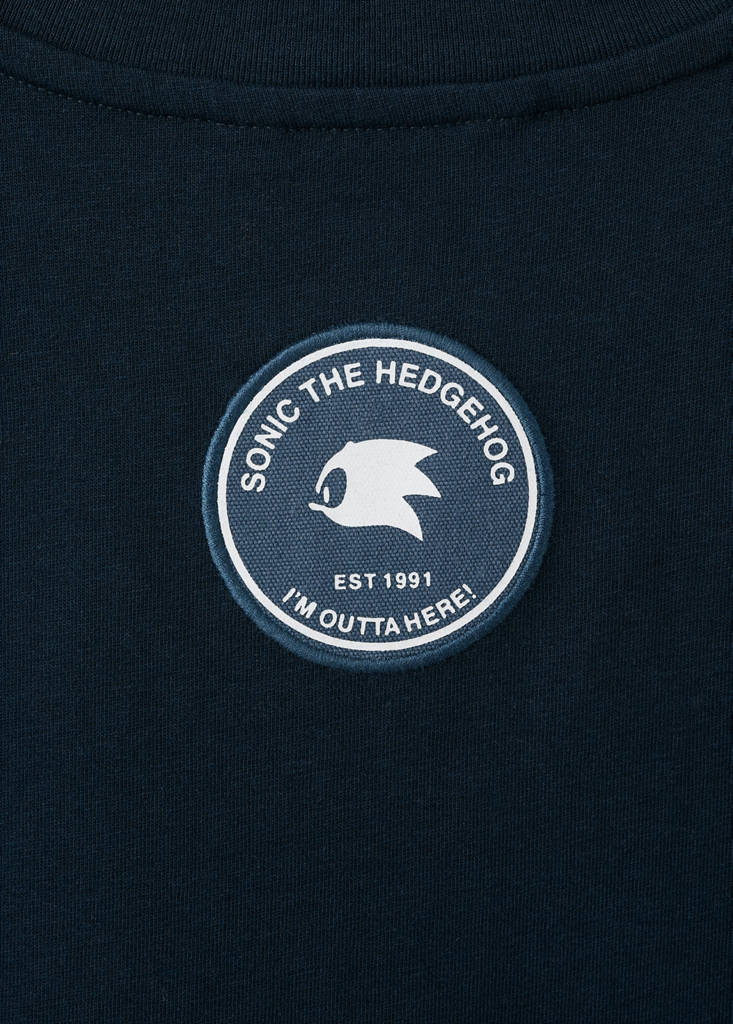 Sonic cotton t-shirt — Navy