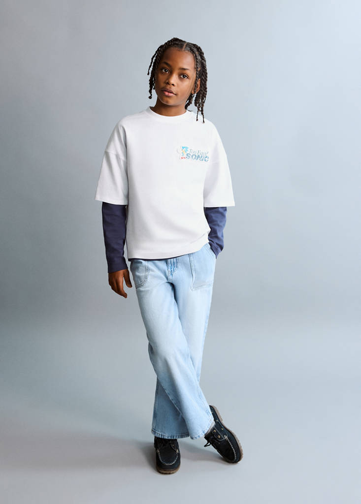 Sonic cotton t-shirt — White