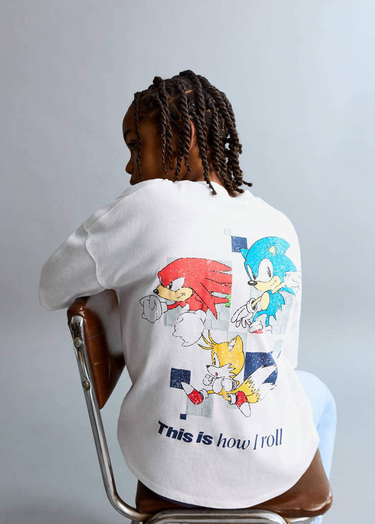 Sonic cotton t-shirt — White
