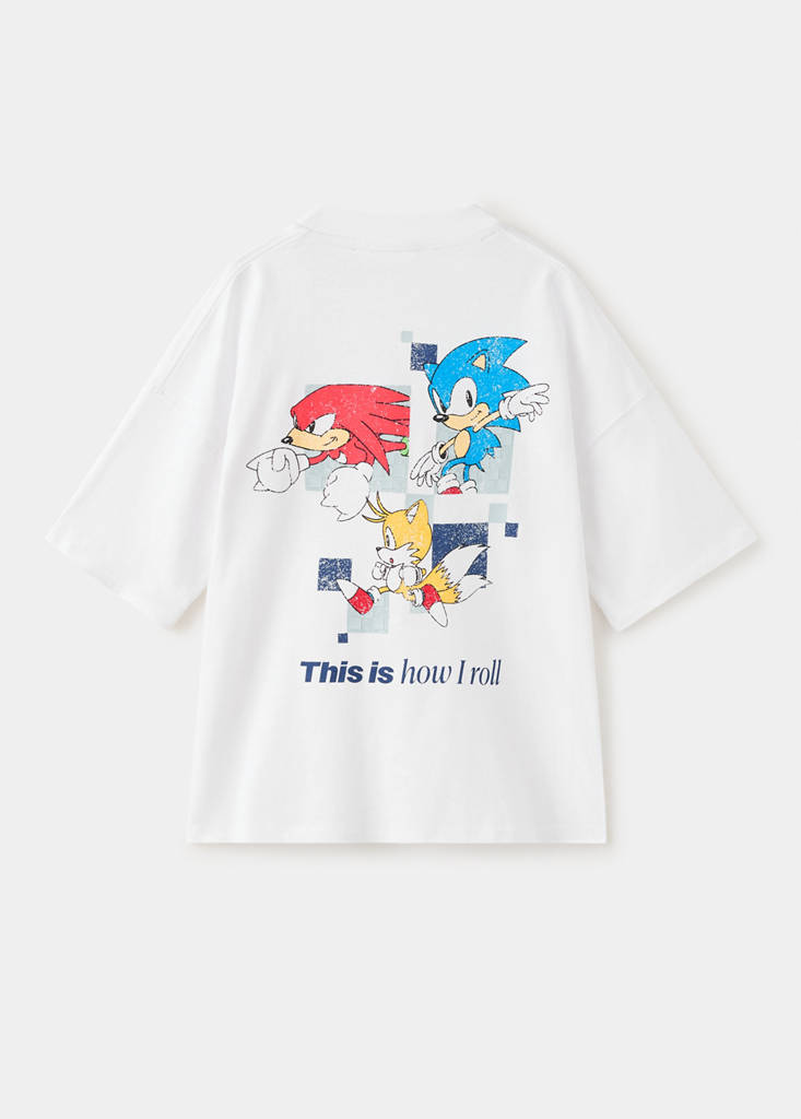 Sonic cotton t-shirt — White