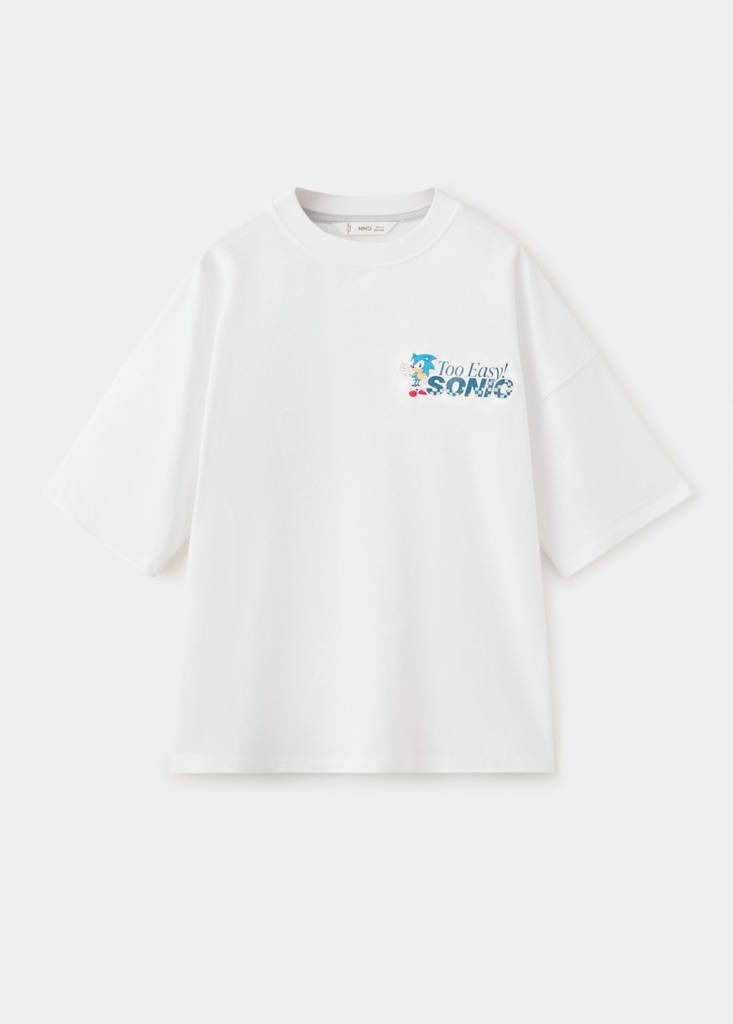Sonic cotton t-shirt — White