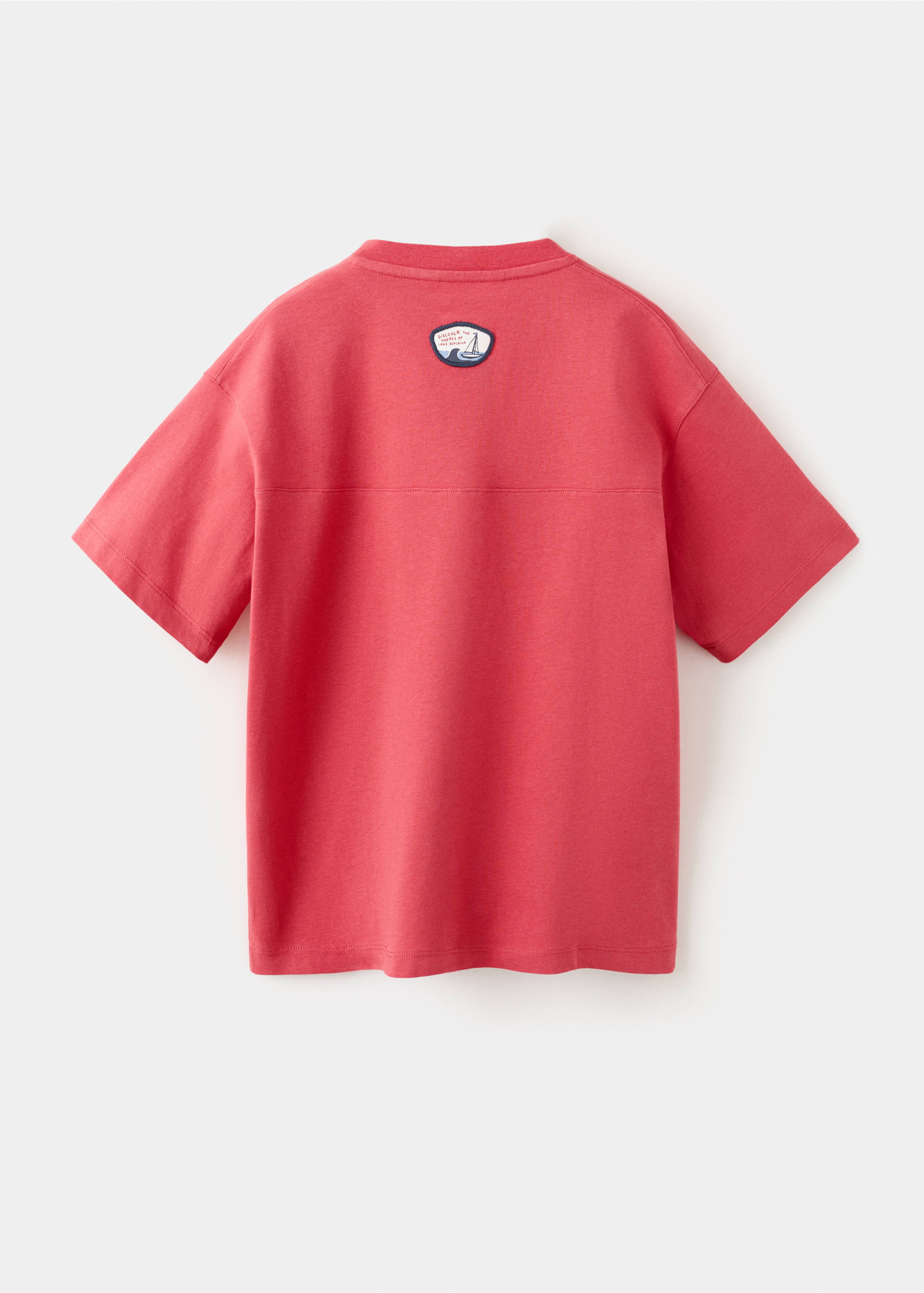 印花棉质混纺T恤 - null, 红色. Ref: 27025149-00.