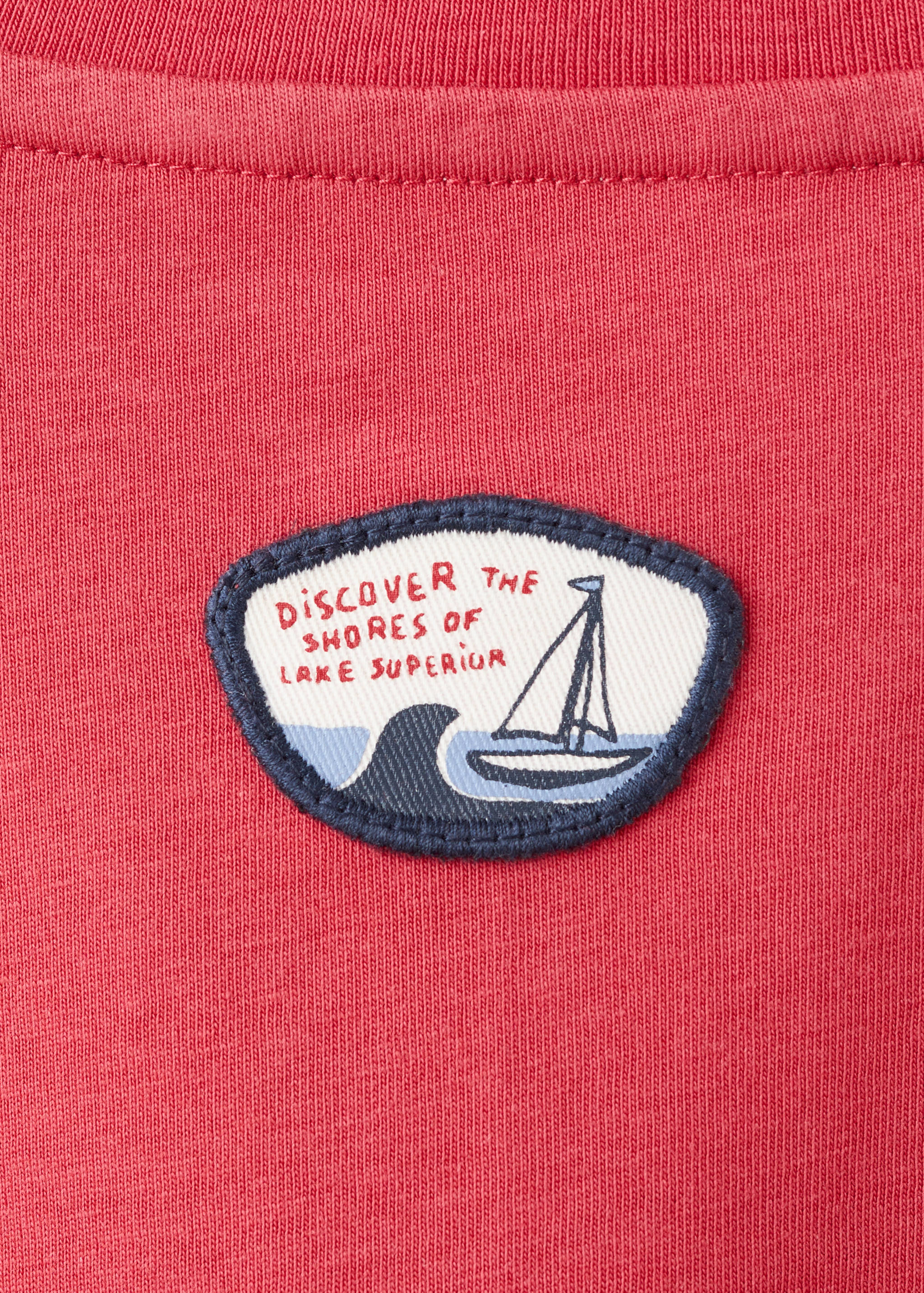 印花棉质混纺T恤 - null