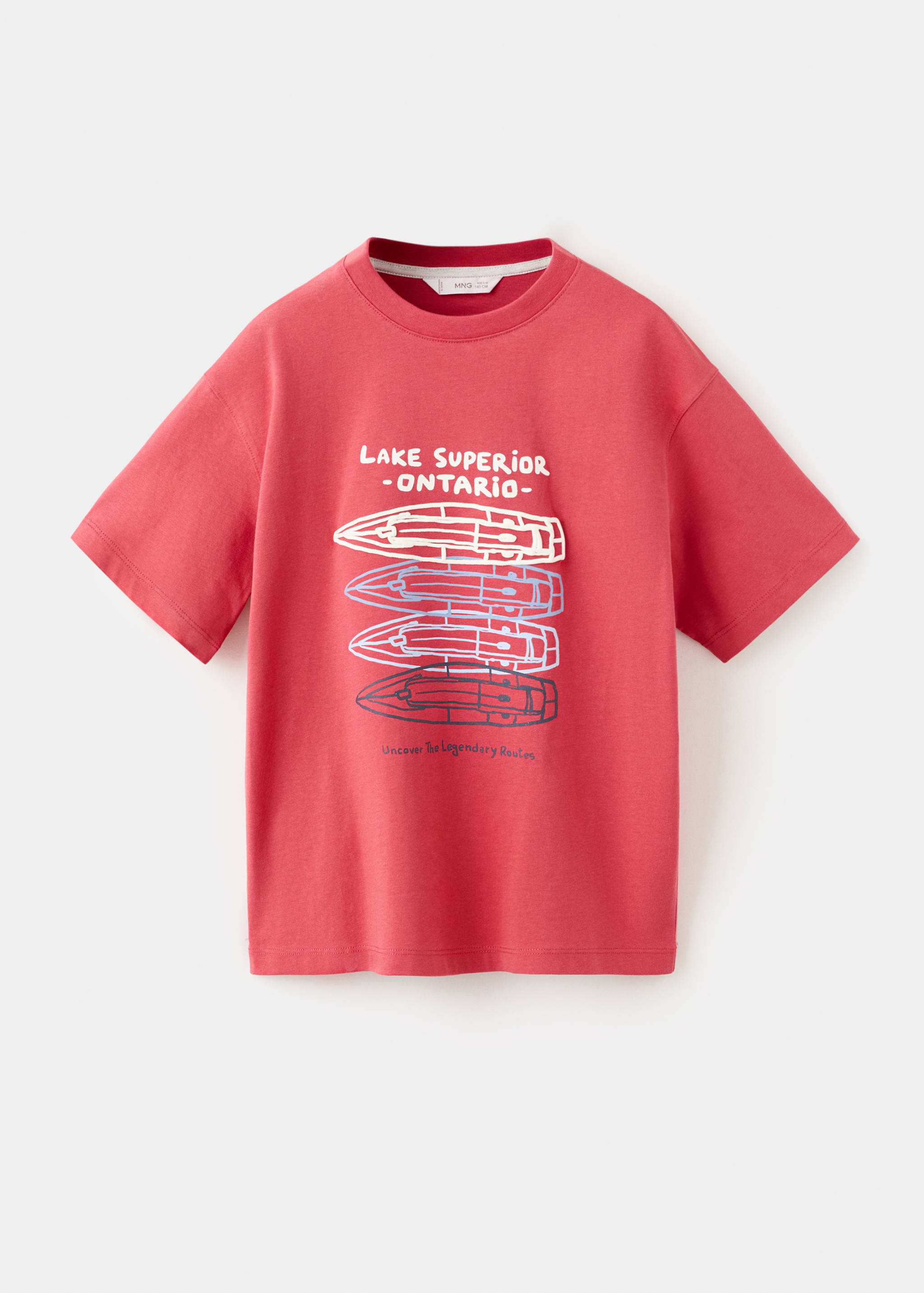 Printed cotton-blend t-shirt - Article without model