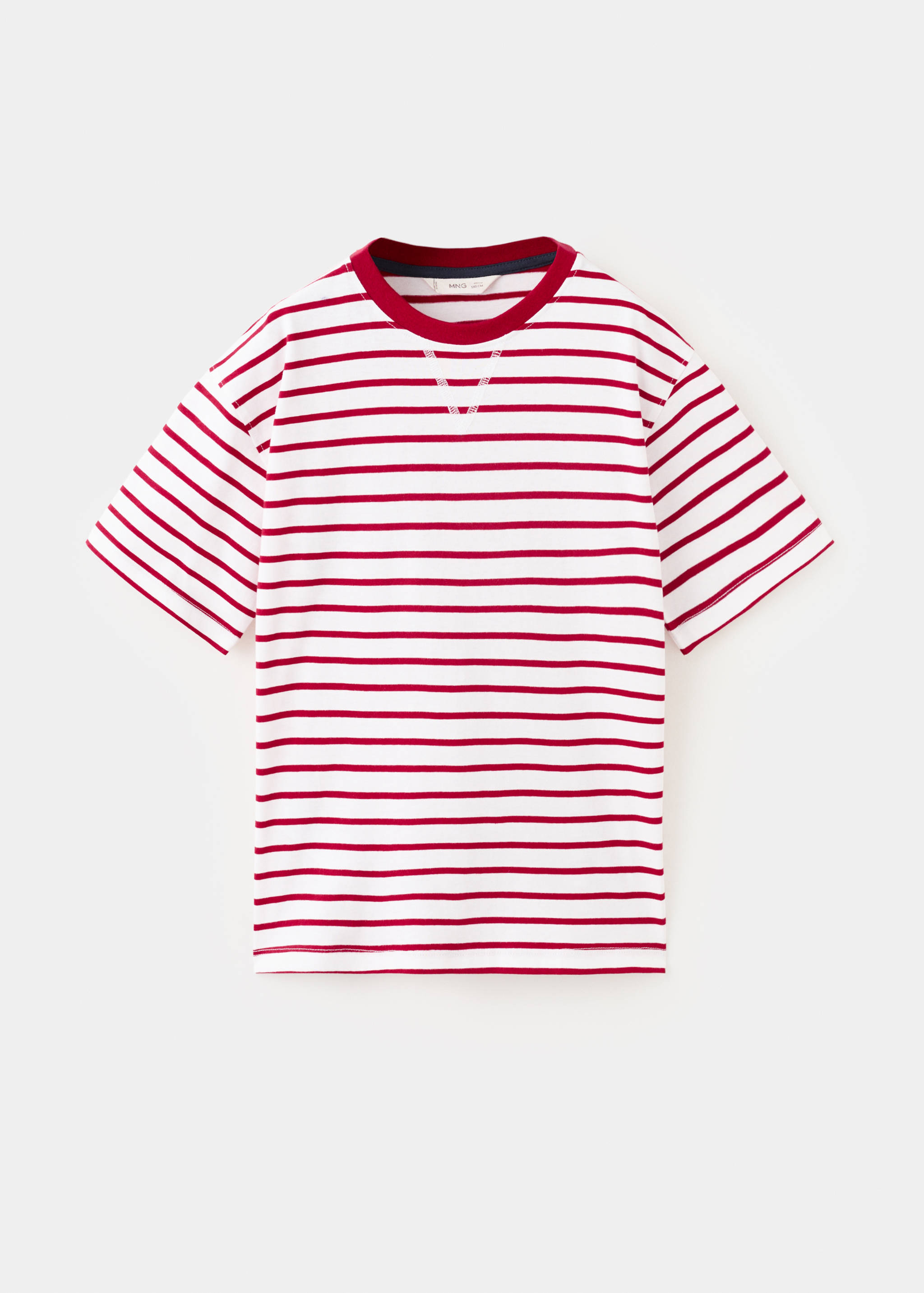 条纹棉质T恤 - null