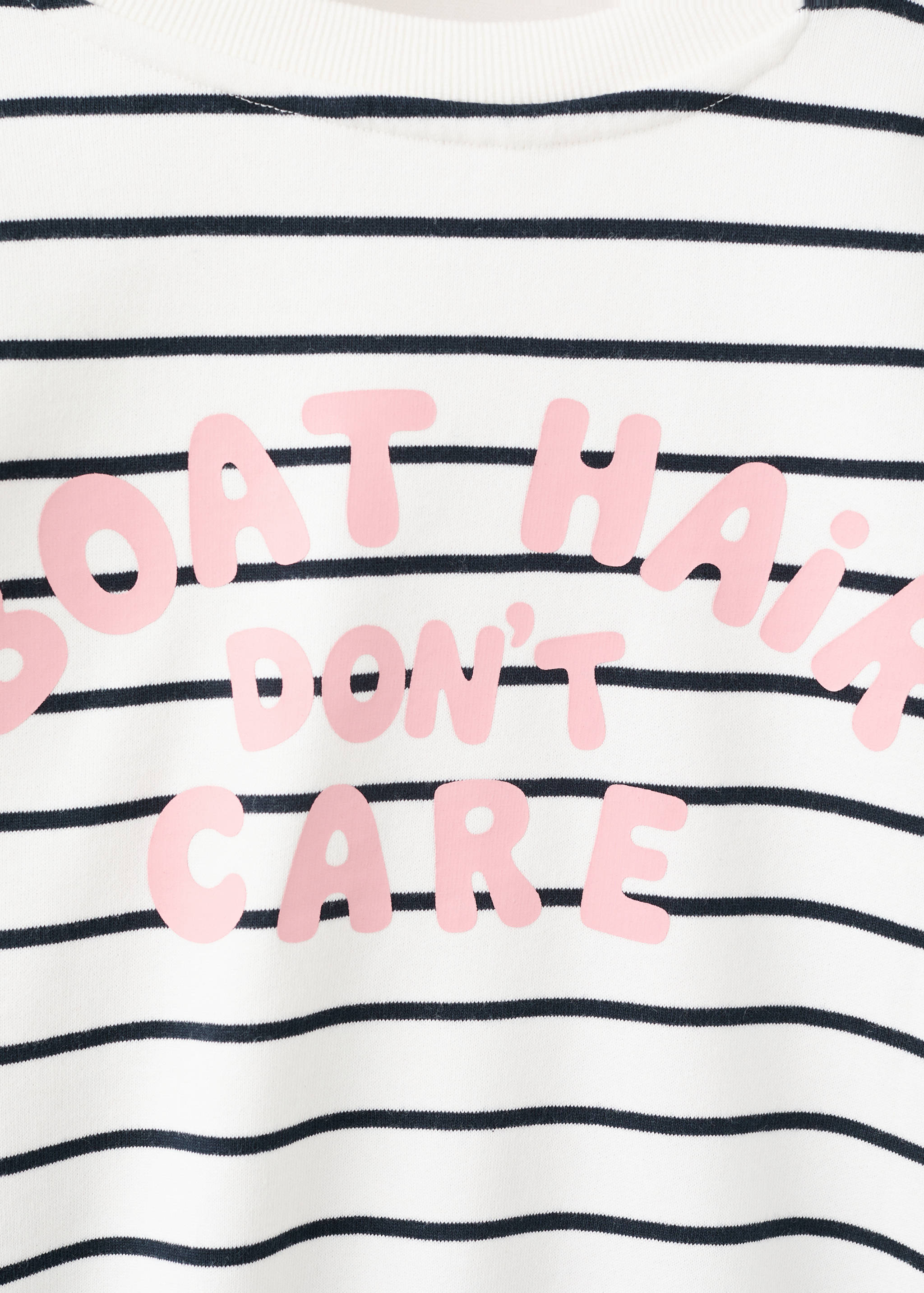 Sweat rayé avec inscription imprimée - Détail de l'article 8