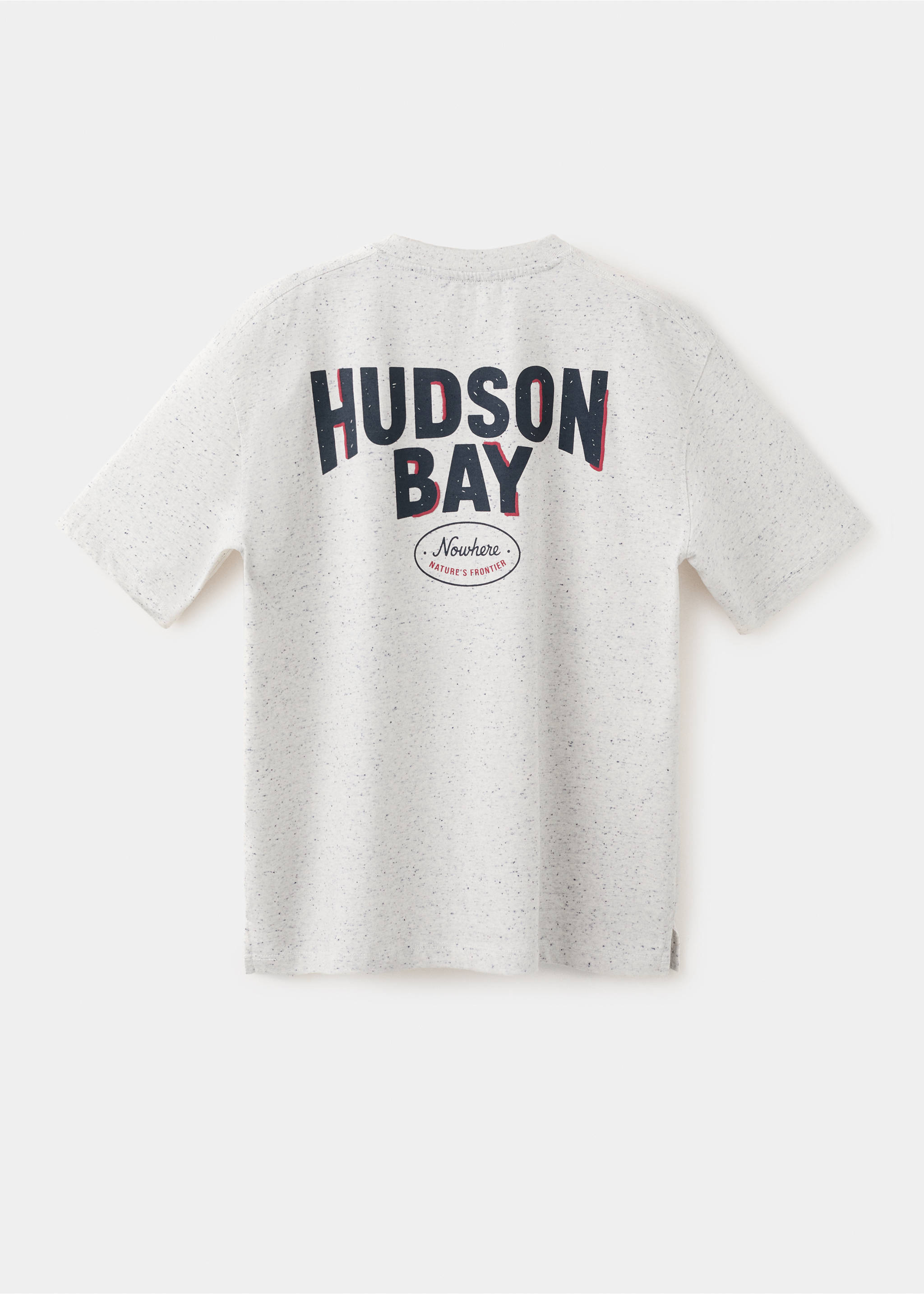 短袖印花T恤 - null, 石楠花淡灰. Ref: 27025154-00.