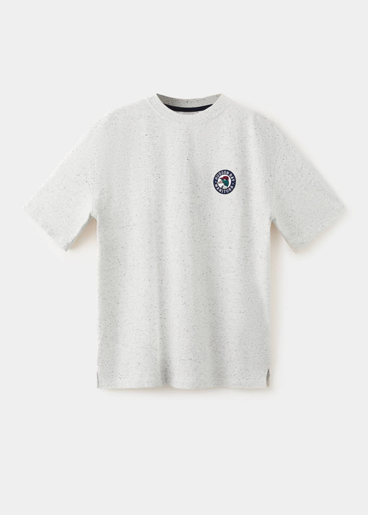 Short-sleeved printed t-shirt — Light Heather Grey