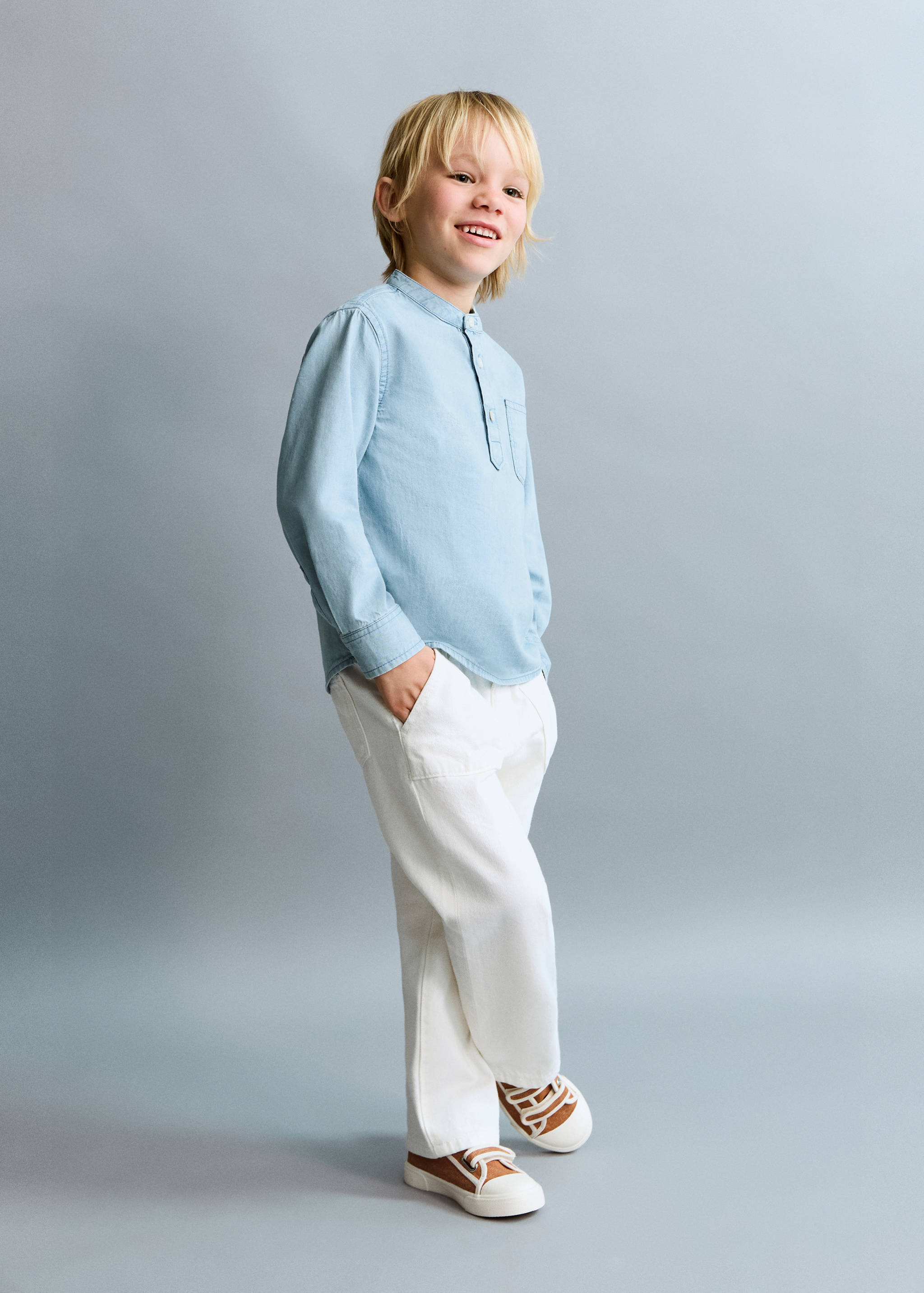 Camisa denim algodón - Plano general