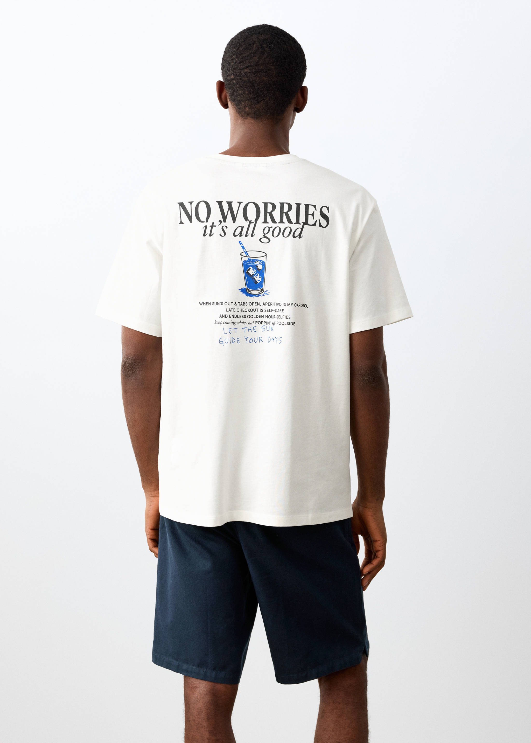 Camiseta algodón estampada - Reverso del artículo