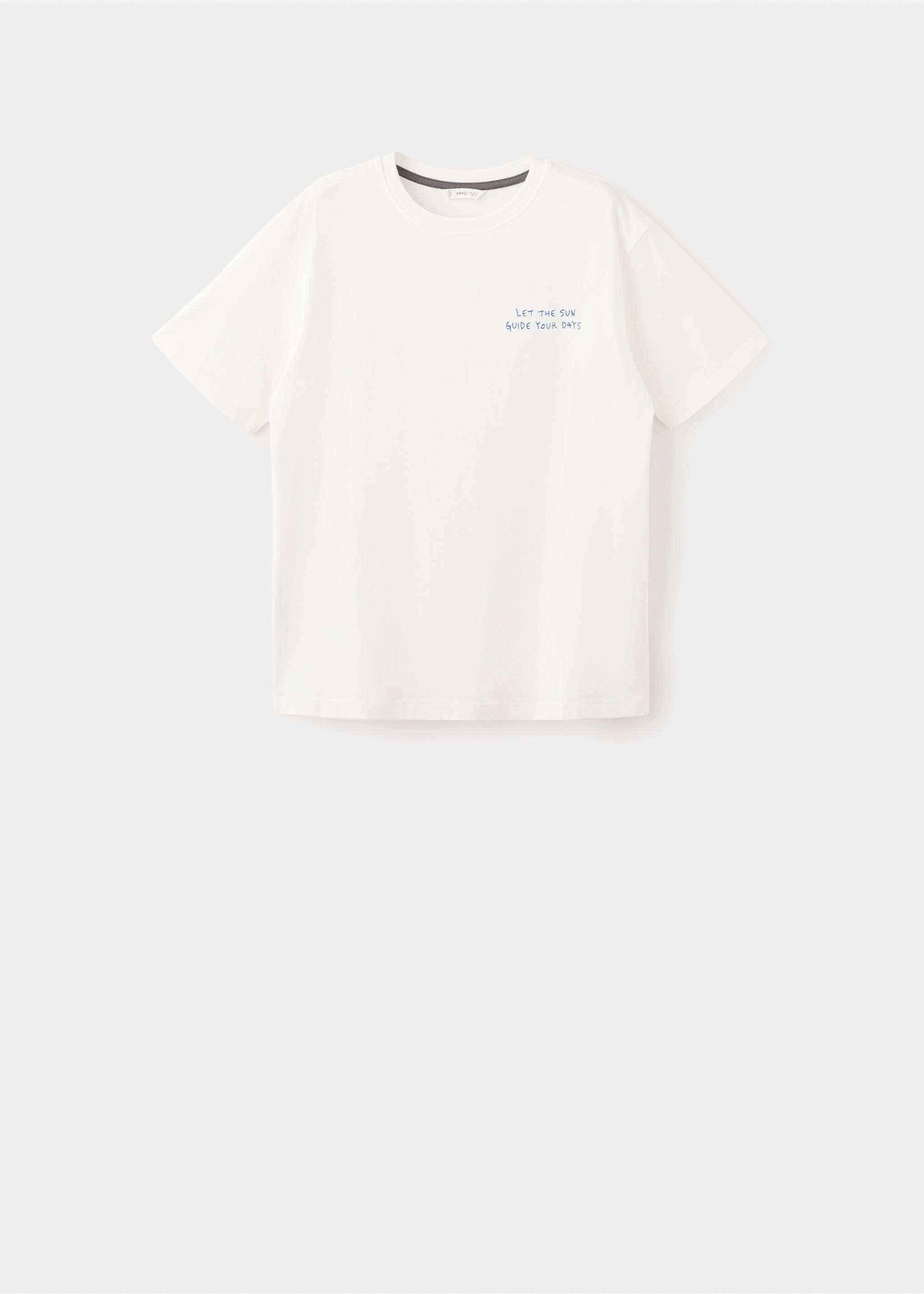 Camiseta algodón estampada - Artículo sin modelo, Blanco roto. Ref: 27025159-00.