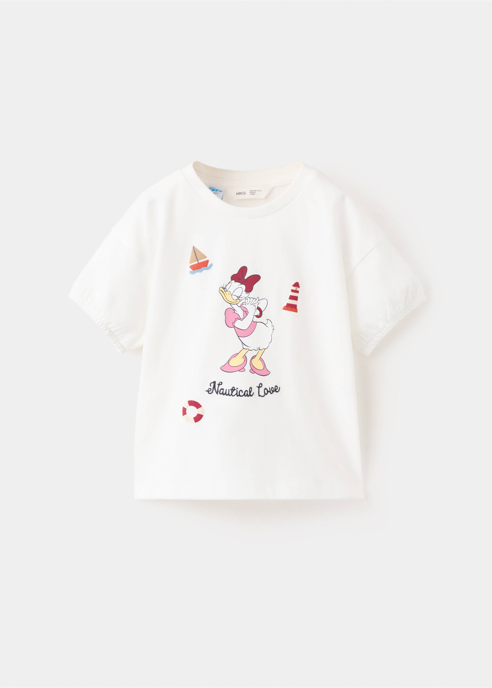 Camiseta estampada Daisy Donald - Artículo sin modelo, Blanco roto. Ref: 27025169-00.