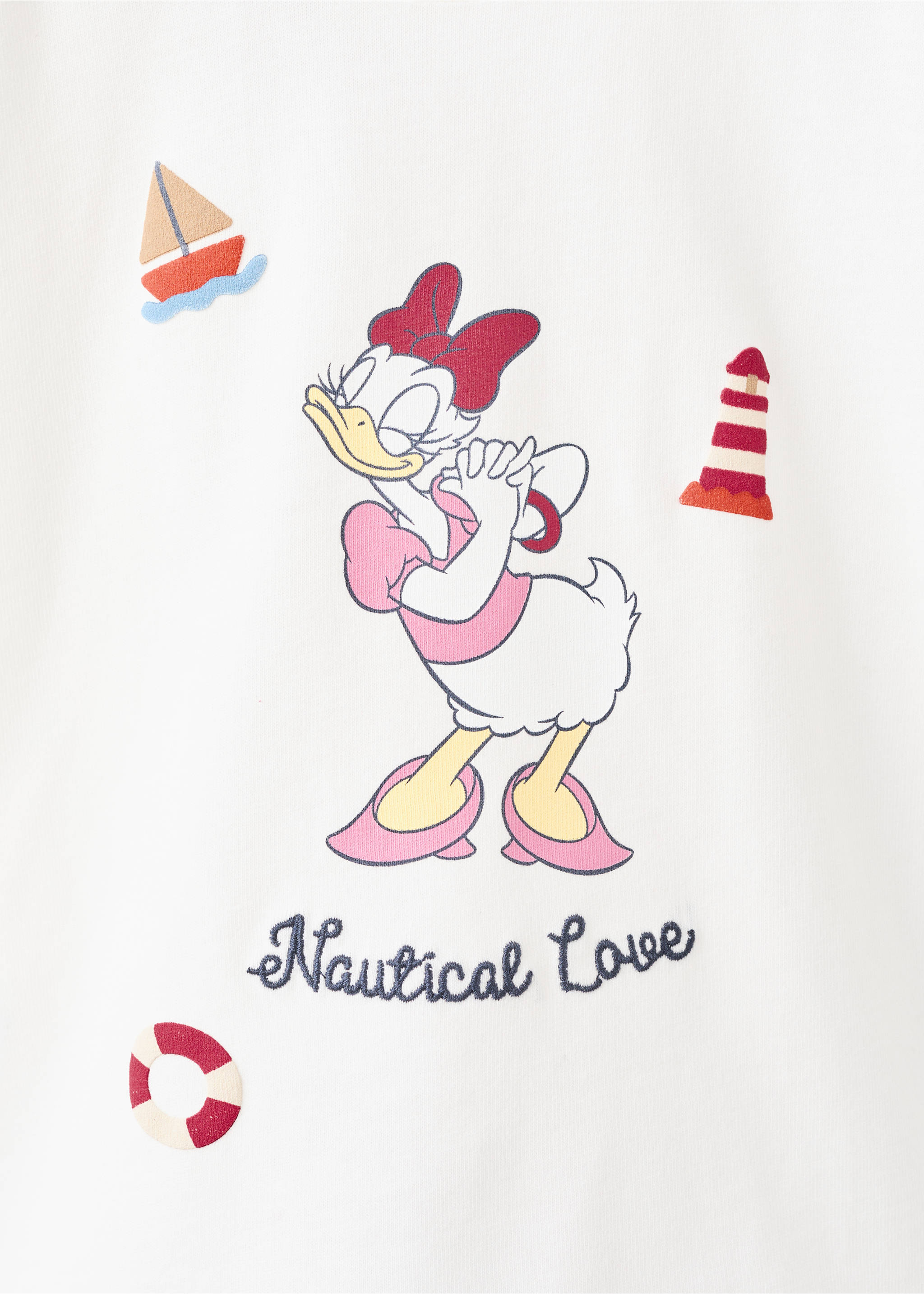 Camiseta estampada Daisy Donald - Detalle del artículo 8, Blanco roto. Ref: 27025169-00.