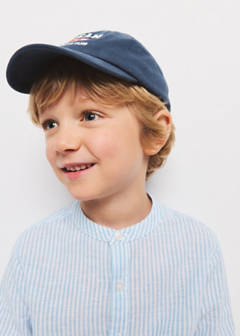Striped linen-blend shirt — Blue 3