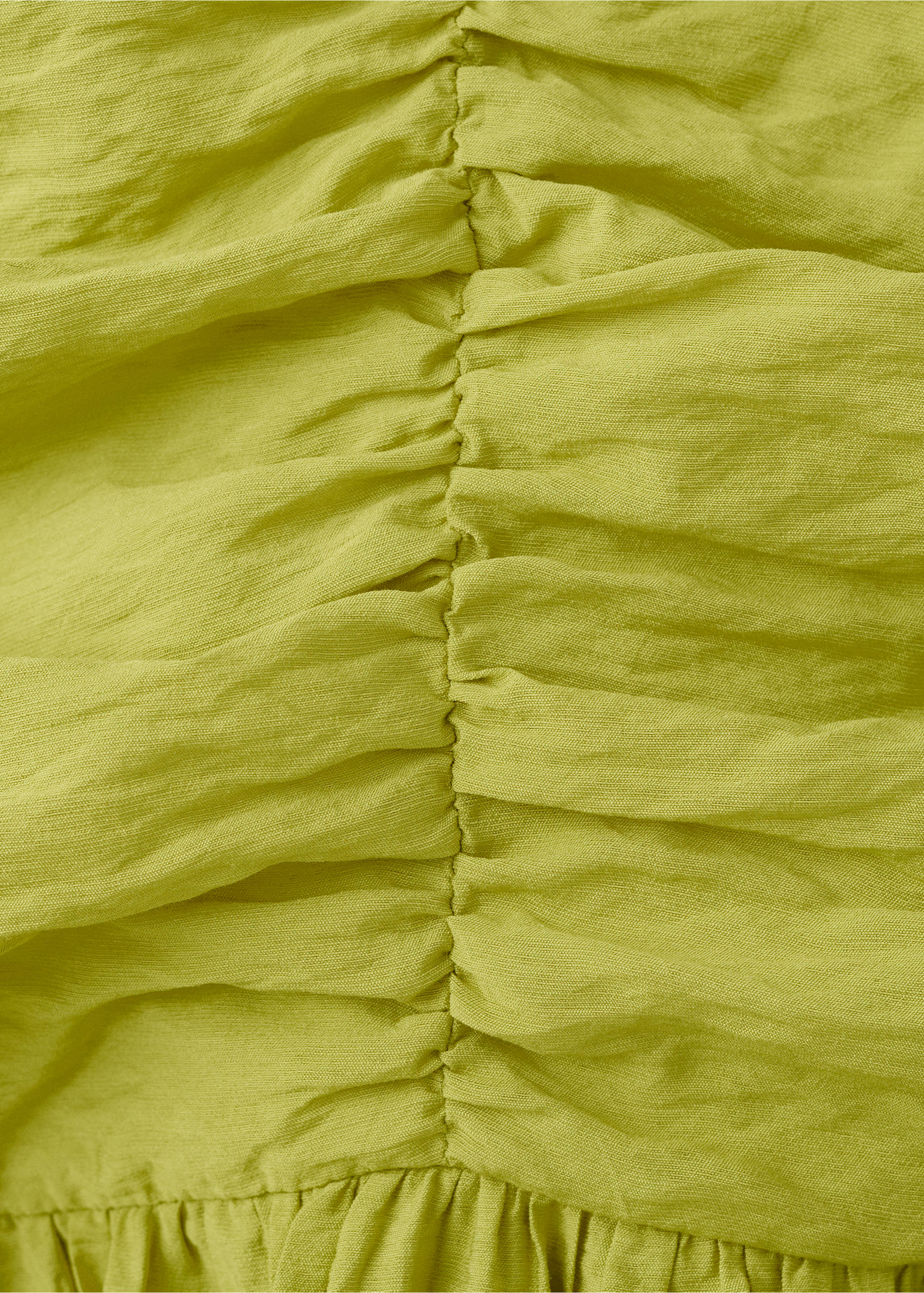 Long draped dress - Details of the article 8, Lime. Ref: 27025812-00.