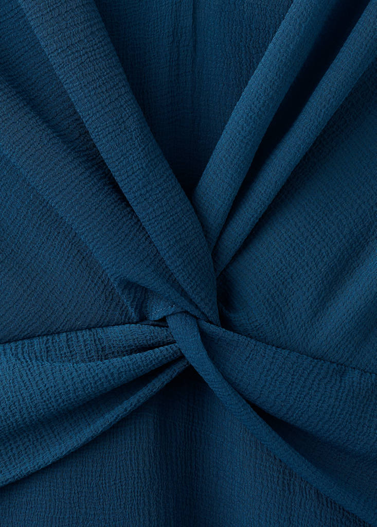 Ruched detail dress — Navy