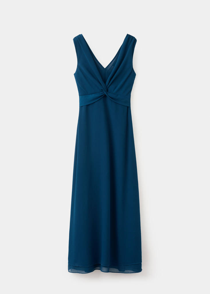 Ruched detail dress — Navy