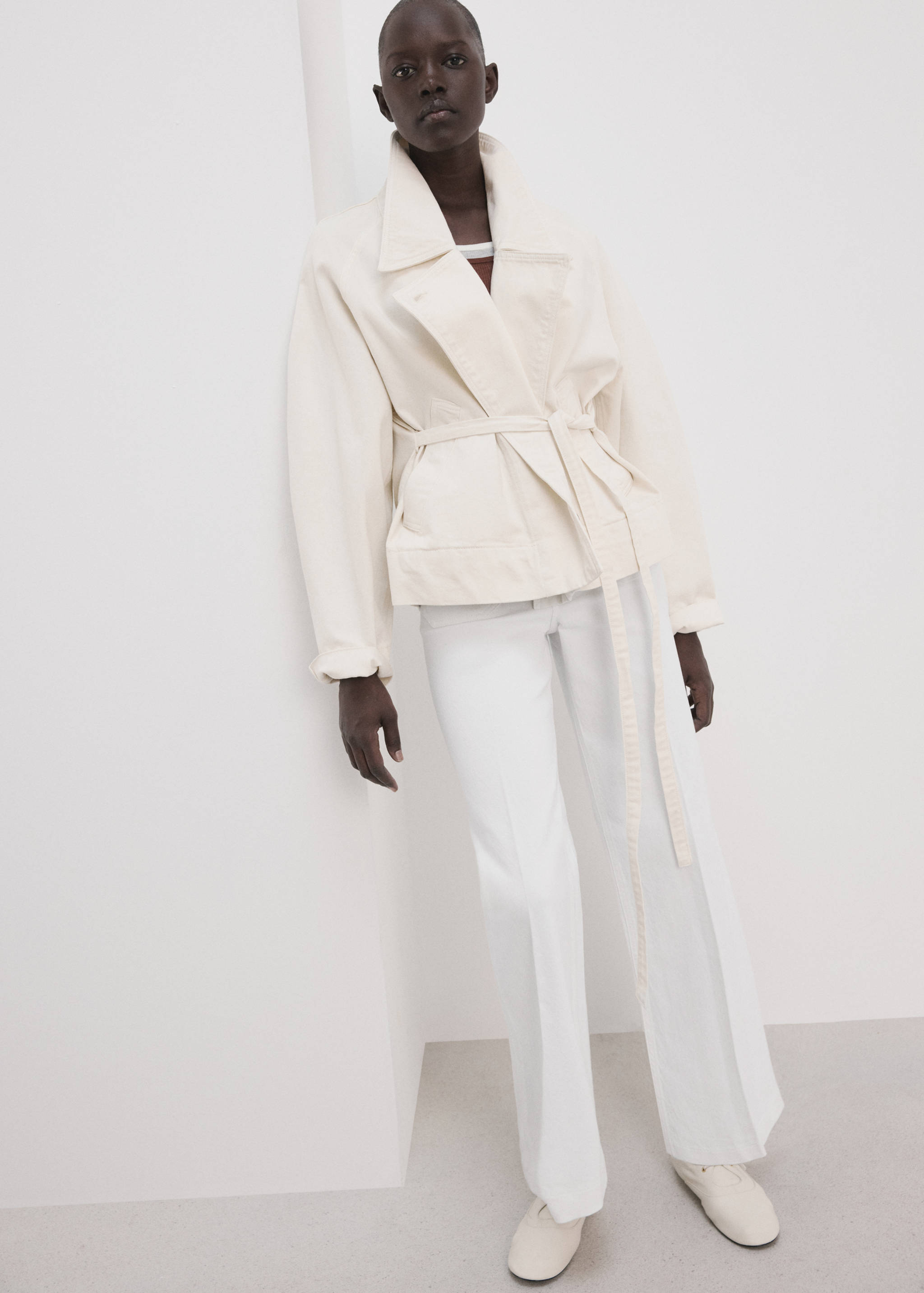 Джинсы с широкими штанинами и карманами - Деталь изделия 2