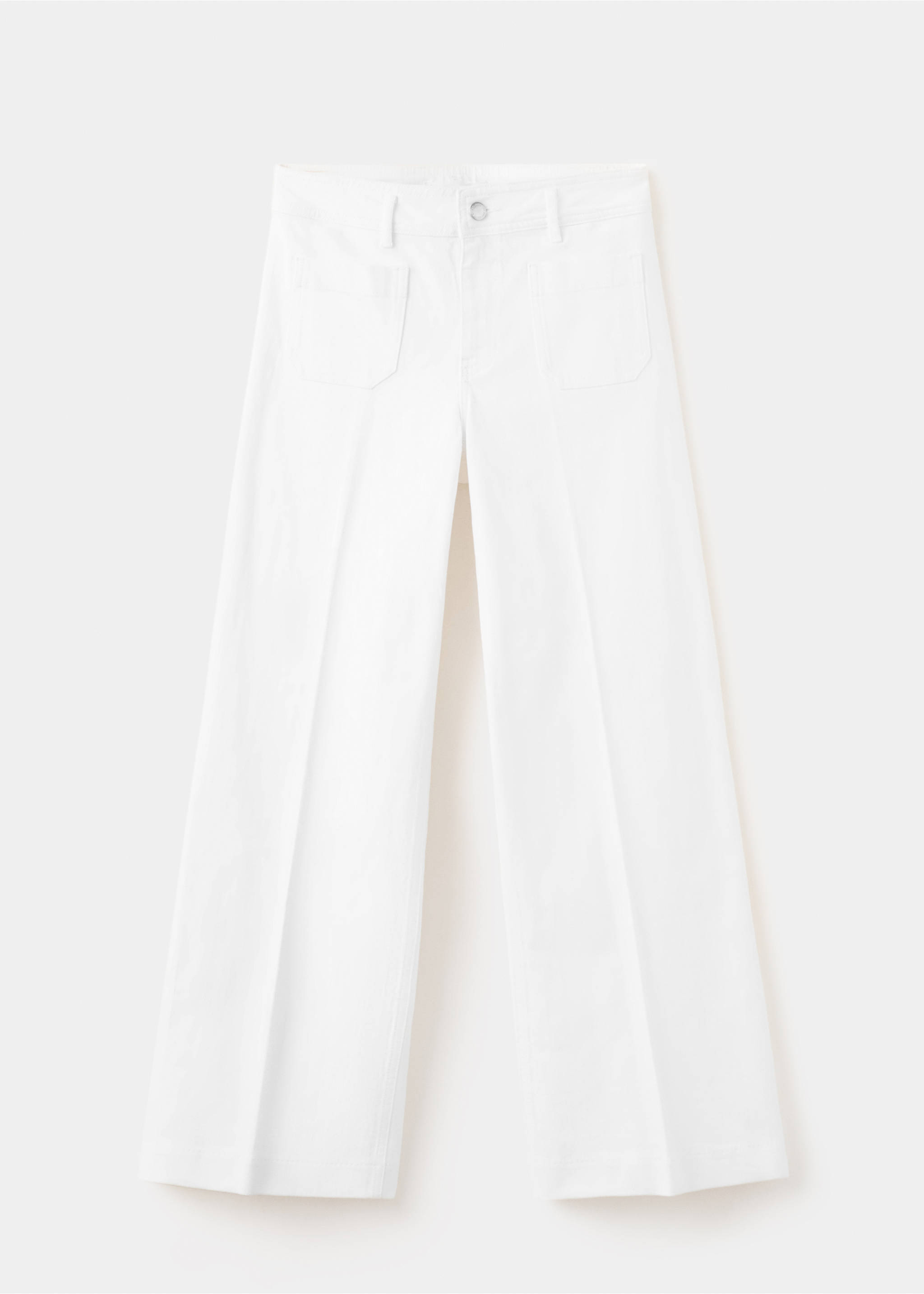 Wide leg jeans with pockets - Article without model, White. Ref: 27025820-00.