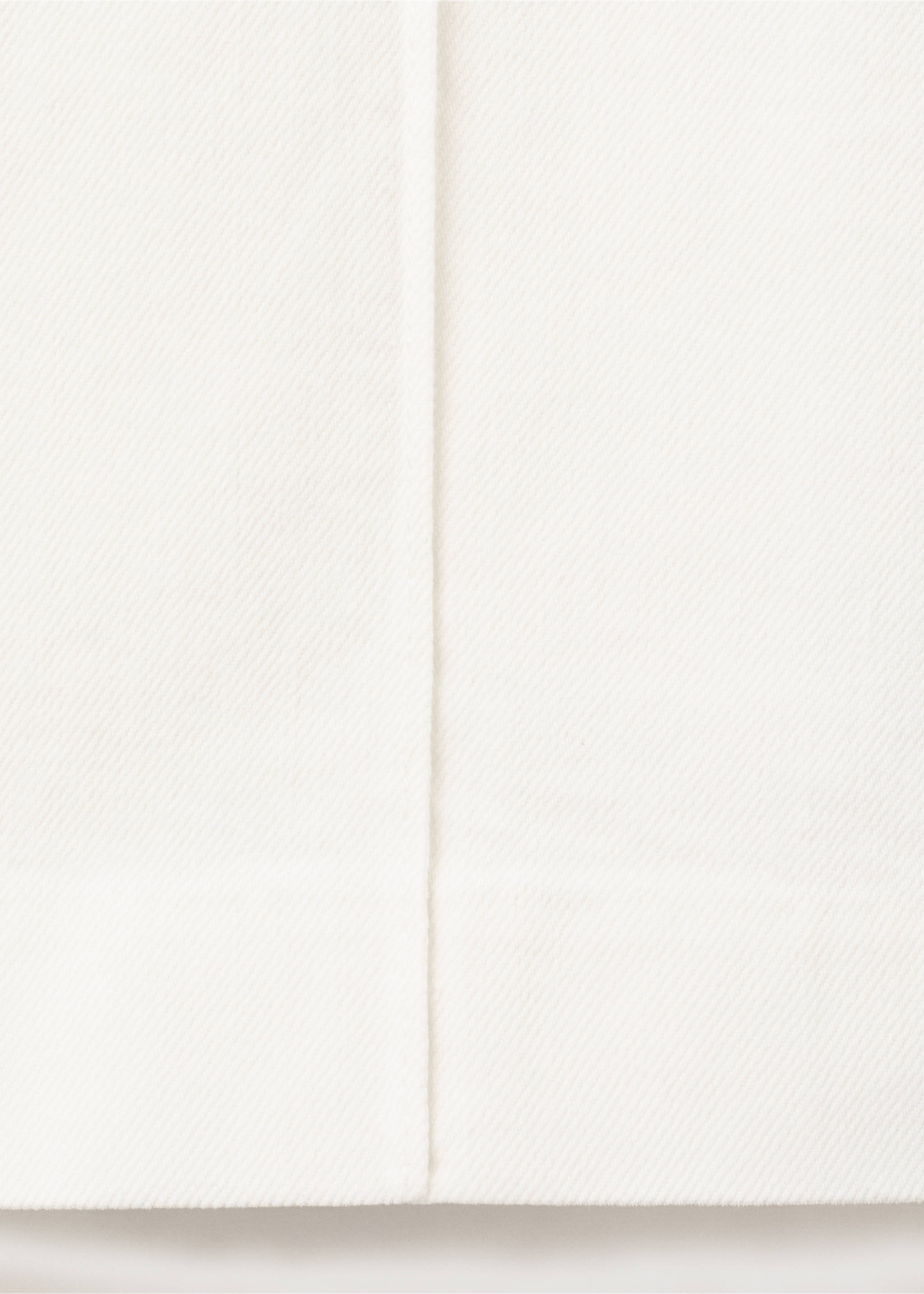 High-waisted wide leg jeans with stitching - Details of the article 0, White. Ref: 27025821-00.