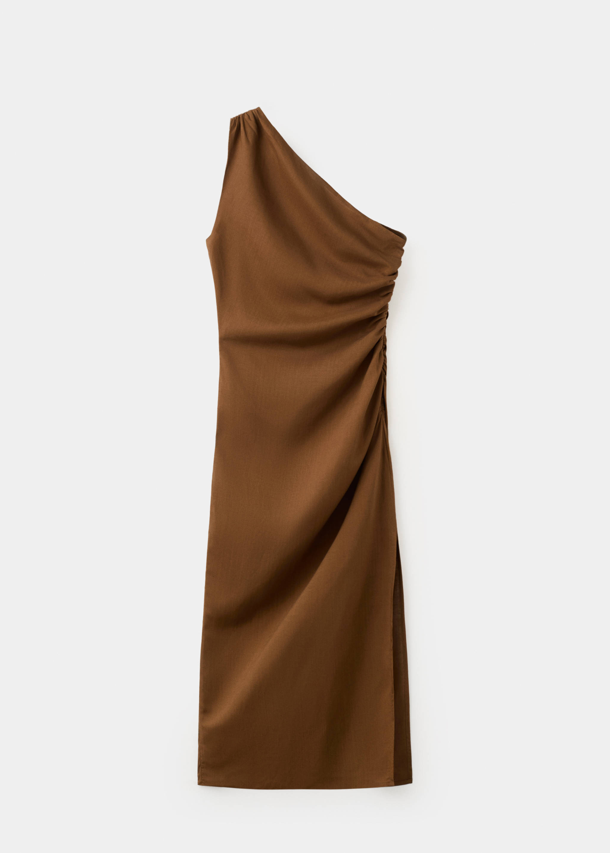 Asymmetrical dress with side slit - Article without model