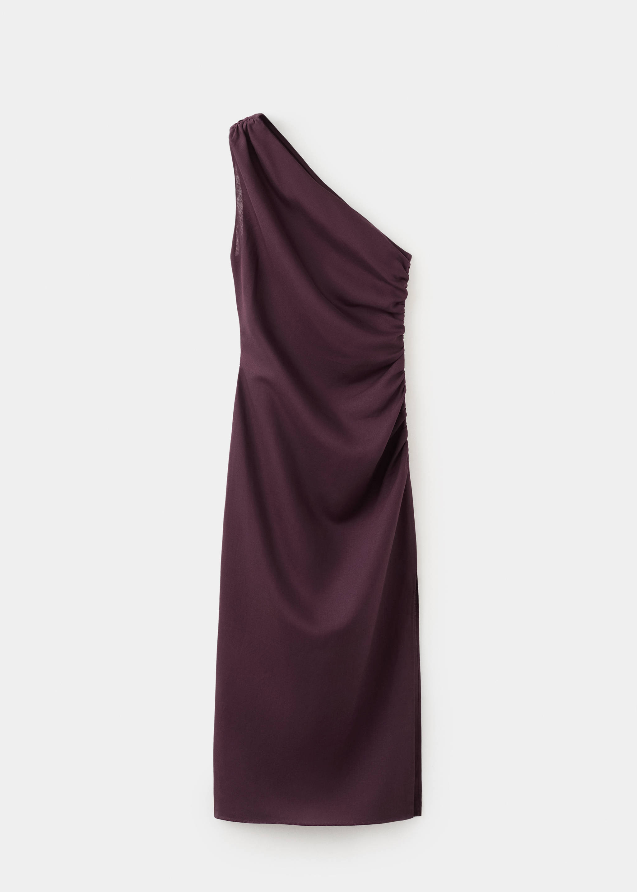 Asymmetrical dress with side slit - Article without model