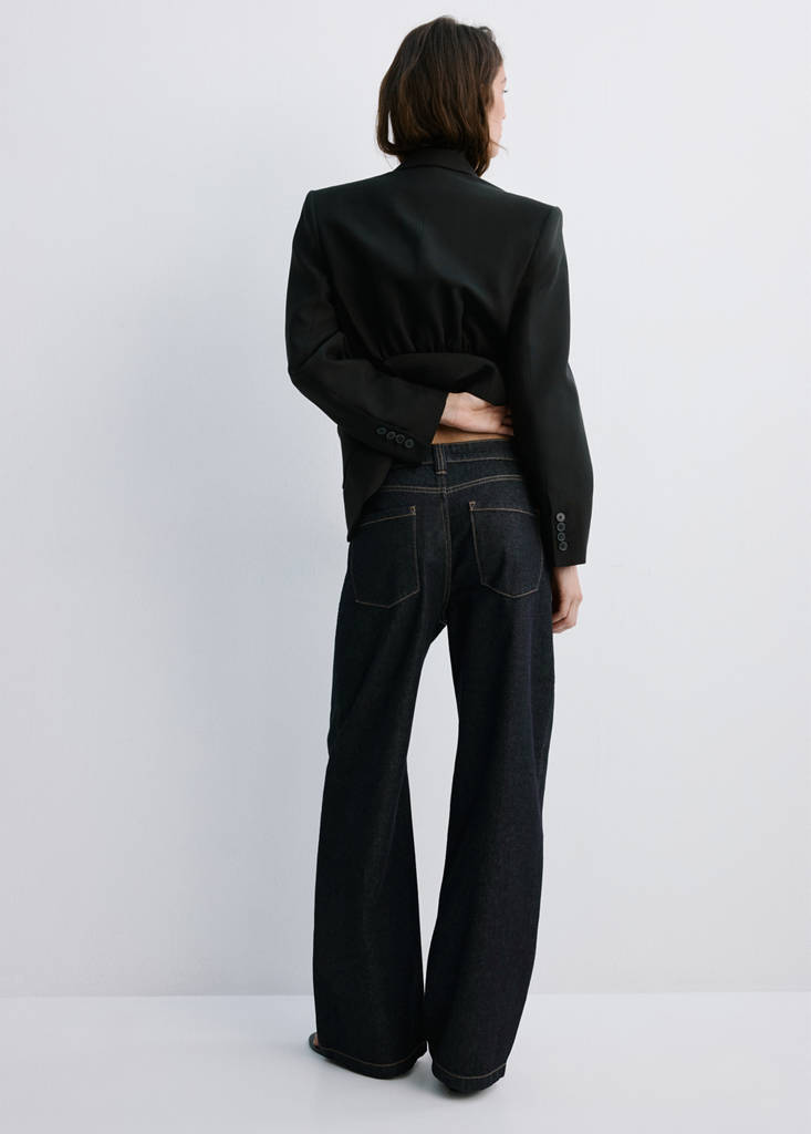 Mid-rise balloon jeans — Open Blue