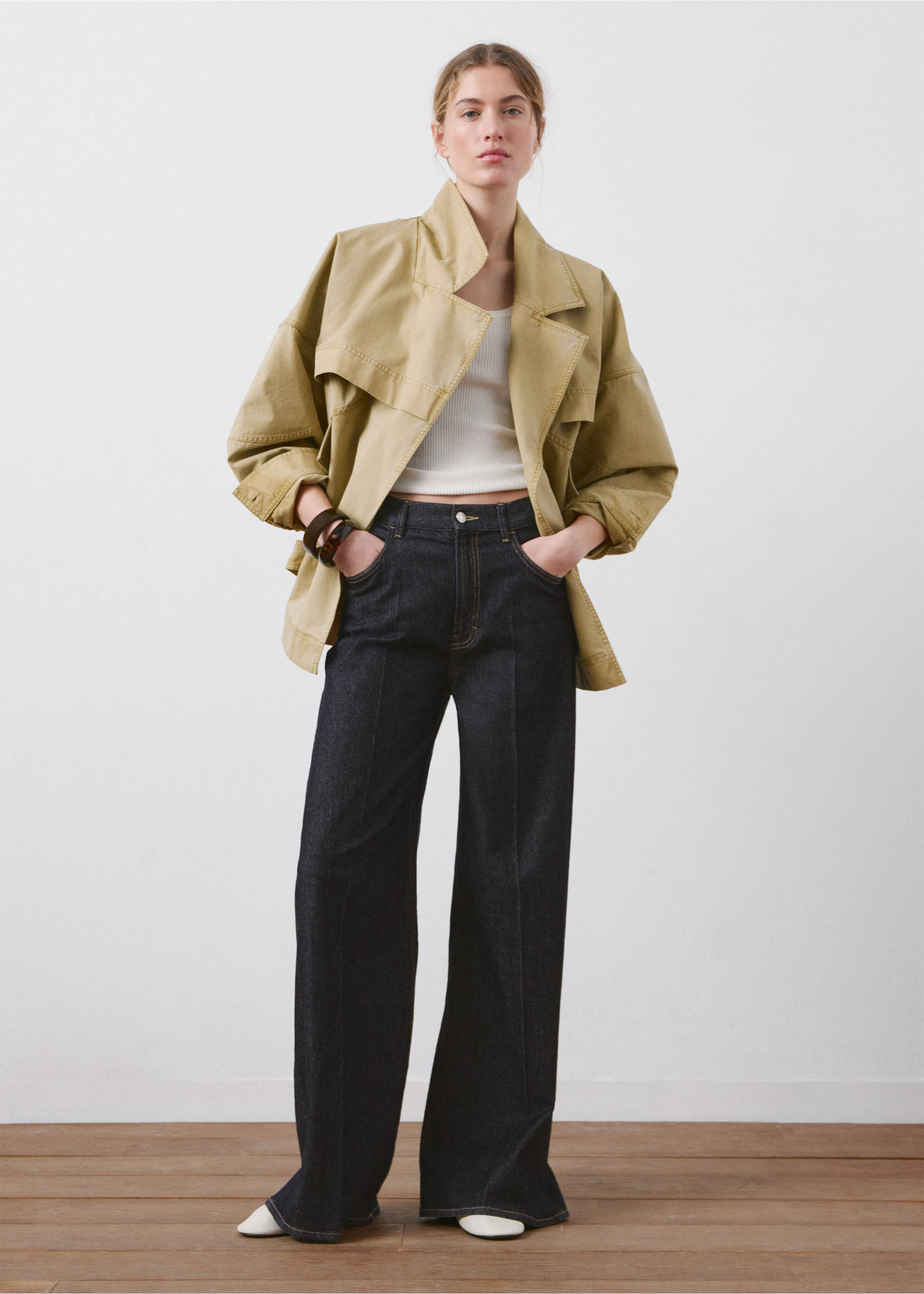 Jeans balloon tiro medio - Detalle del artículo 2, Azul. Ref: 27025828-00.