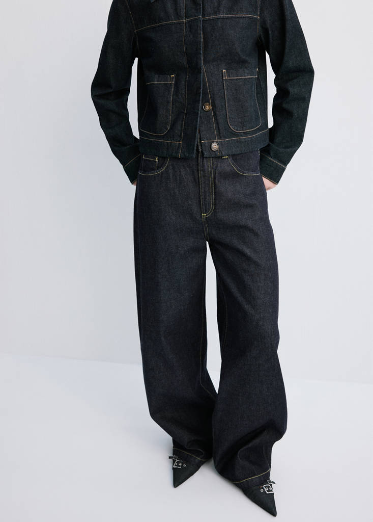 Mid-rise balloon jeans — Open Blue