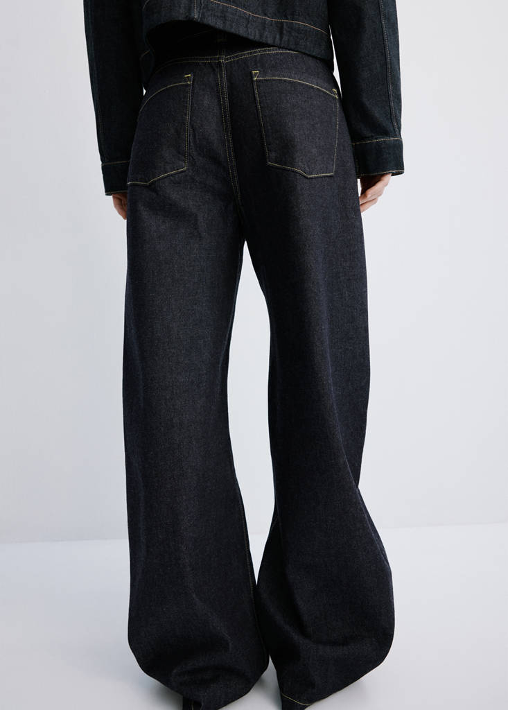 Mid-rise balloon jeans — Open Blue