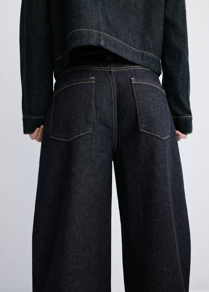Mid-rise balloon jeans — Open Blue