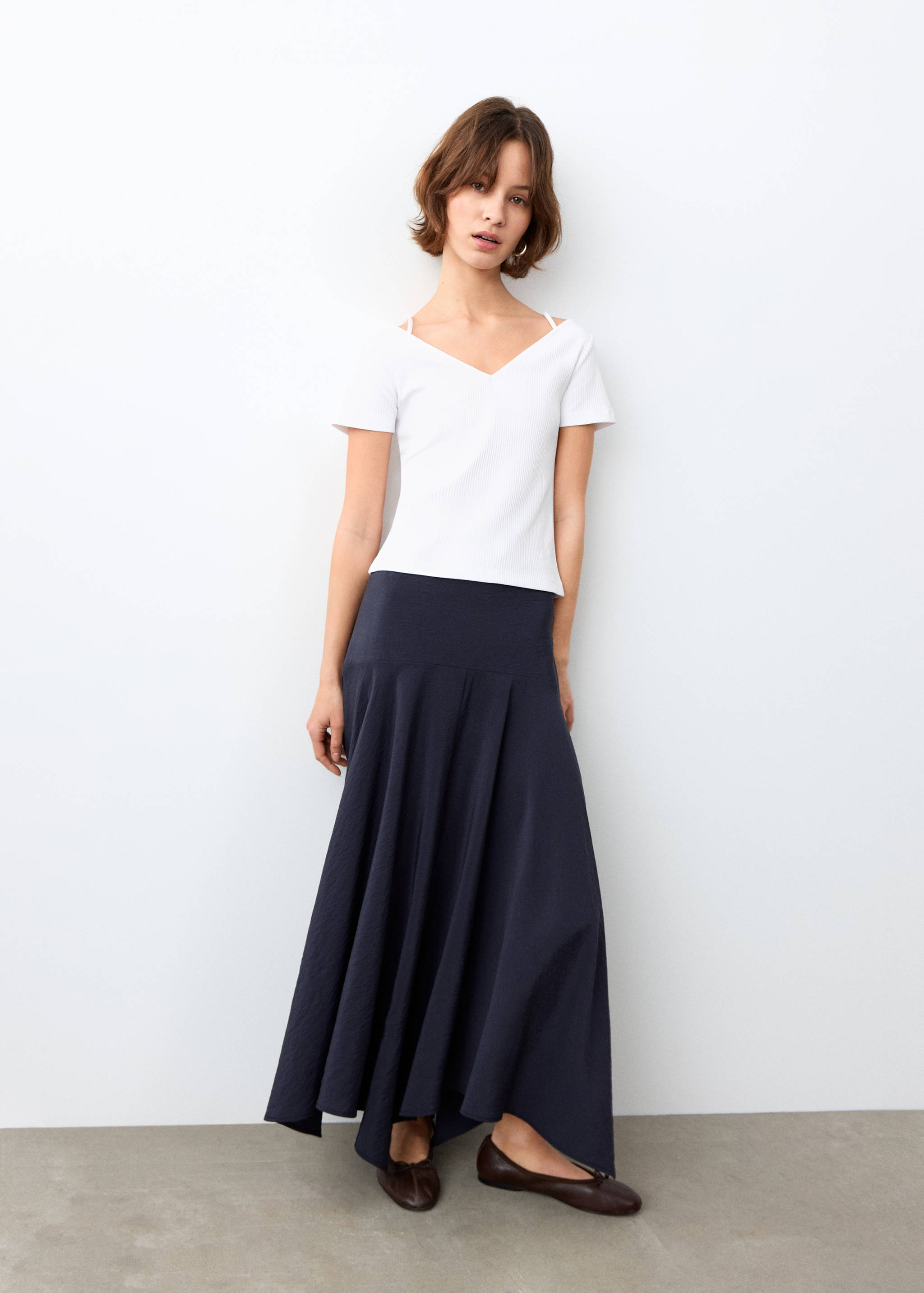 Short-sleeve strap top - General plane