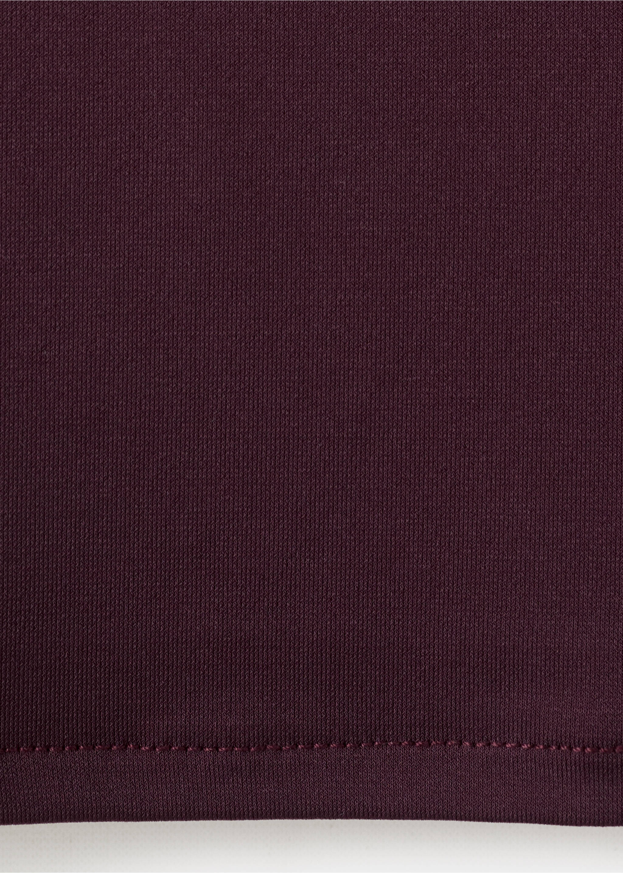Camiseta manga larga cuello perkins - Detalle del artículo 8, Burdeos. Ref: 27025831-00.