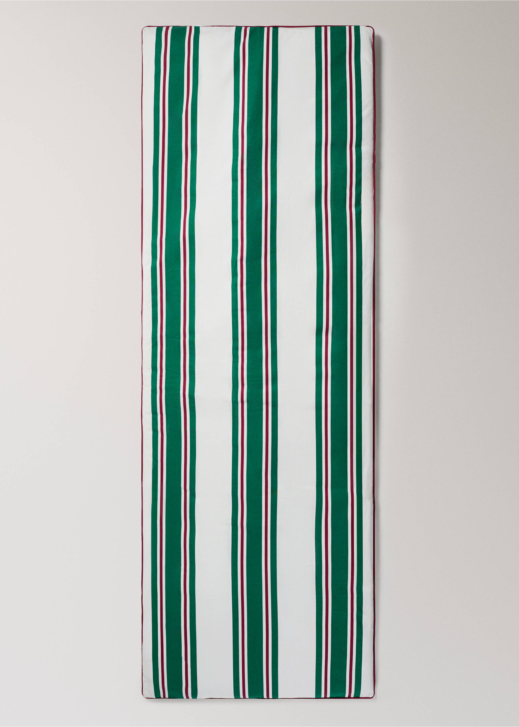 Vízálló csíkos napozóágy topper 70x200 cm - Termék modell nélkül, Zöld. Ref: 27025833-00.