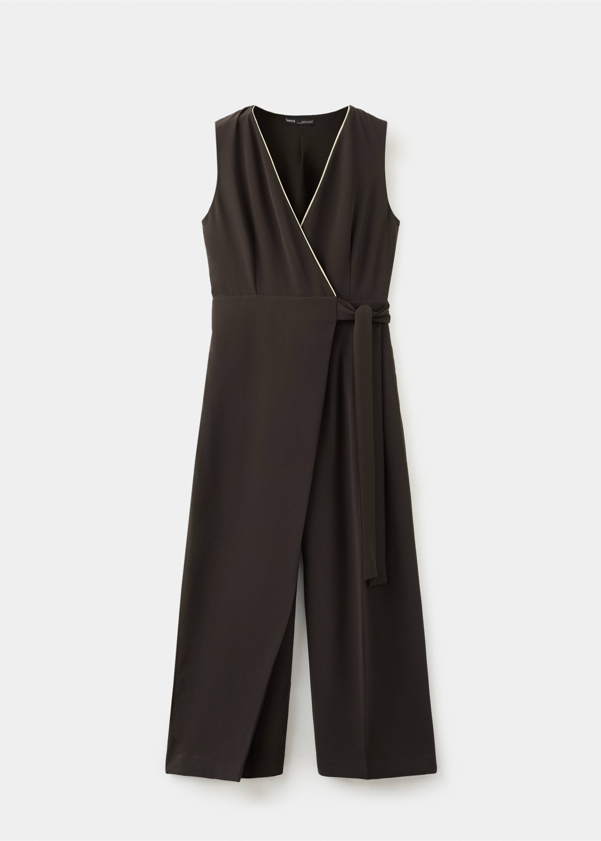 Belt wrap jumpsuit - Article without model, Chocolate. Ref: 27025834-00.
