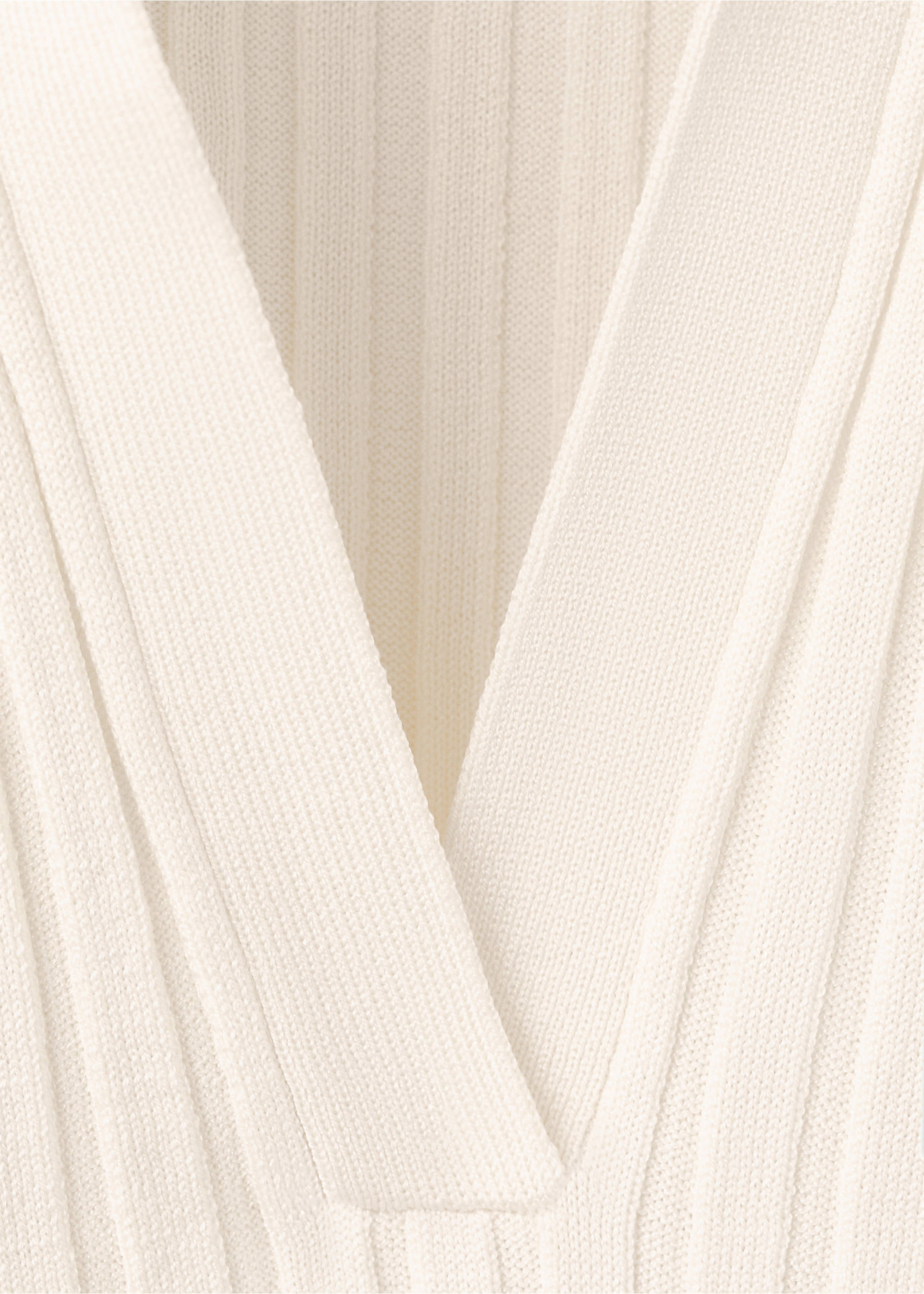 Jersey punto cuello pico - Detalle del artículo 0, Crudo. Ref: 27025835-00.