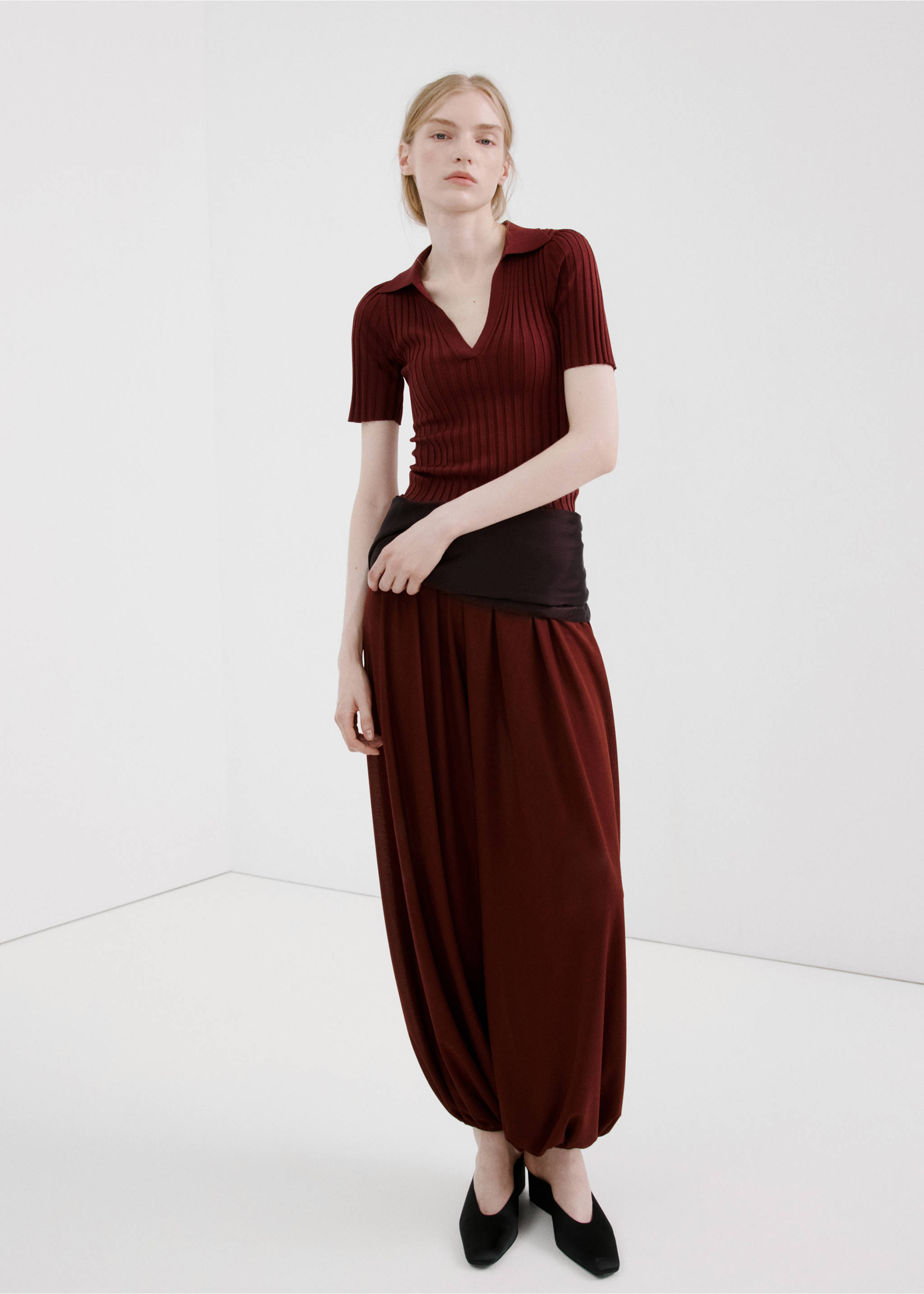 Jersei punt coll punta - Pla general, Taronja torrat. Ref: 27025835-00.