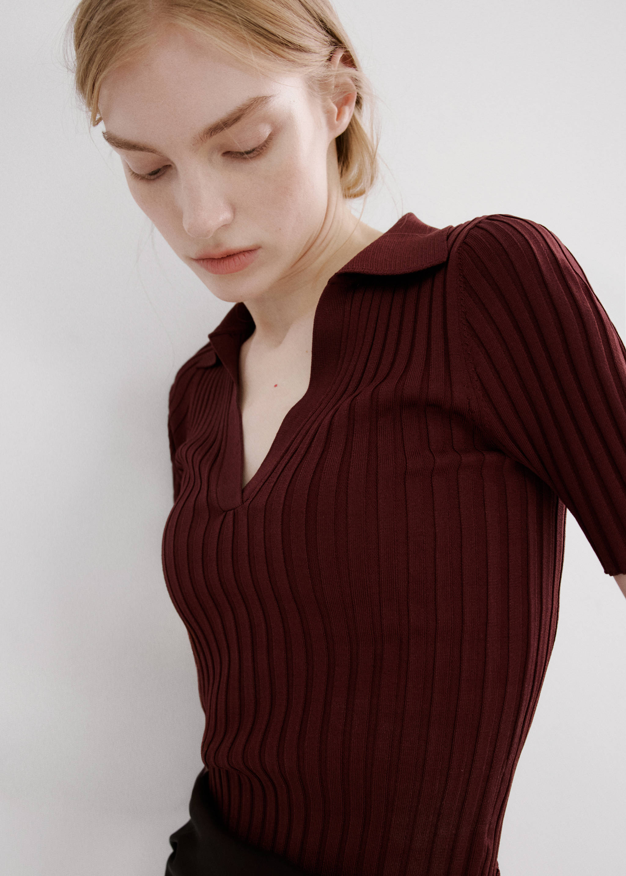 Stickad v-ringad tröja - Detaljer om artikeln 1