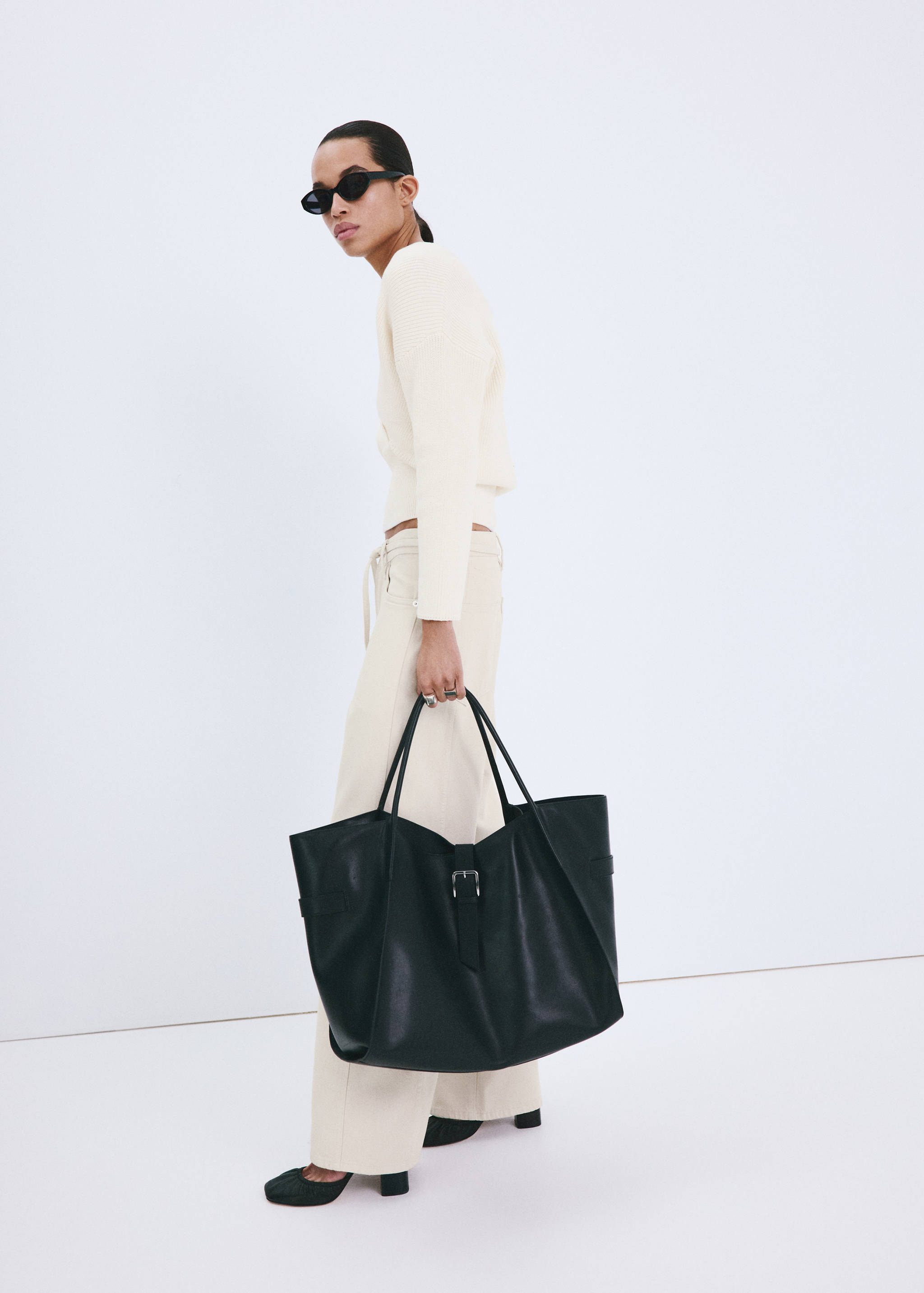 Pull côtelé cache-cœur - Plan général