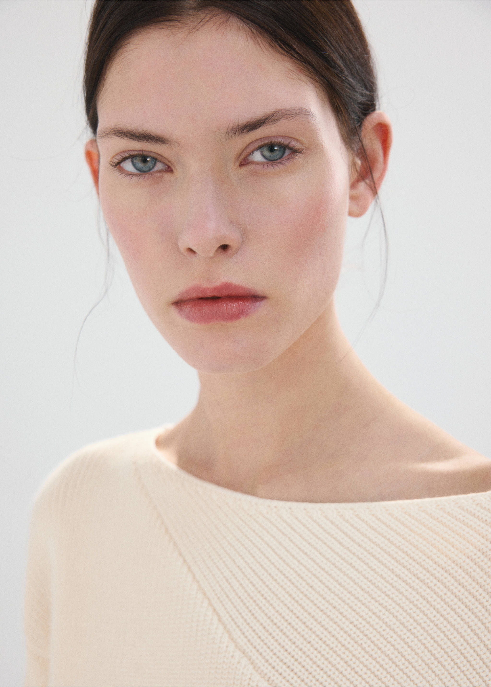 Pull maille col bateau - Détail de l'article 1, Écru. Ref: 27025837-00.