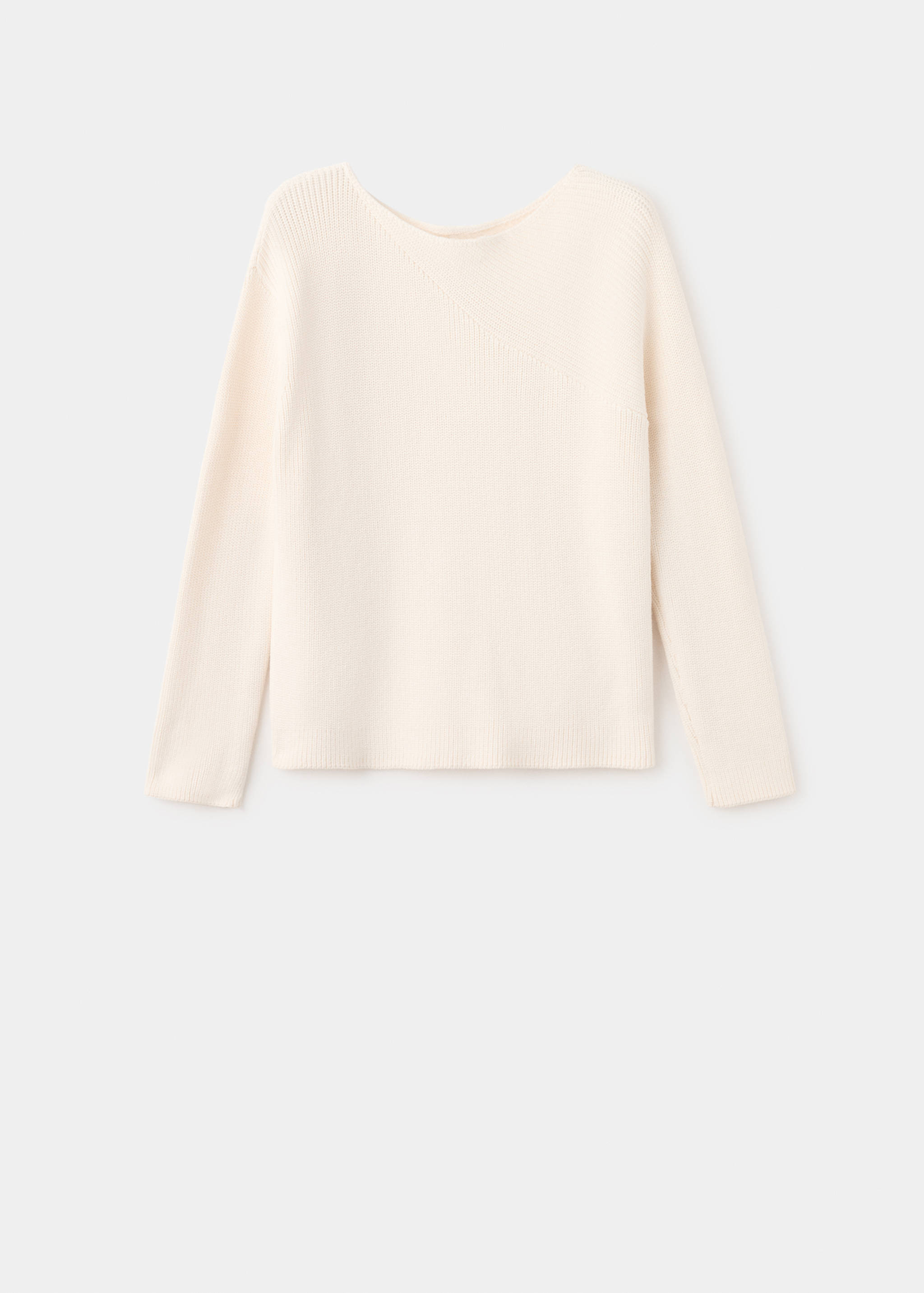 Sweter z dzianiny z dekoltem w łódkę - Artykuł bez modela/modelki